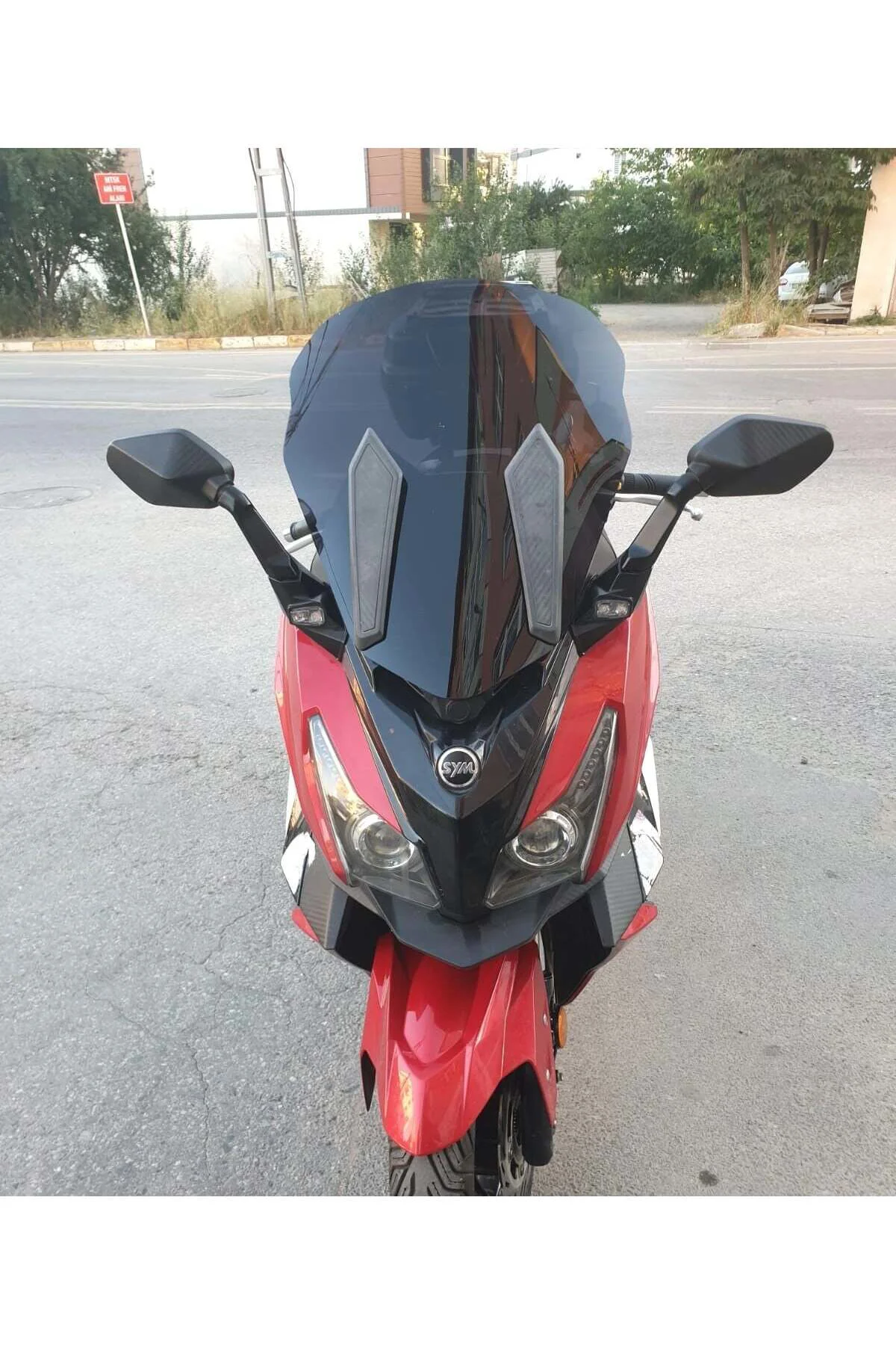 SYM Cruisym 250 İ Ön Cam 2018 Model 57cm Siyah Renkli 4mm UZUN