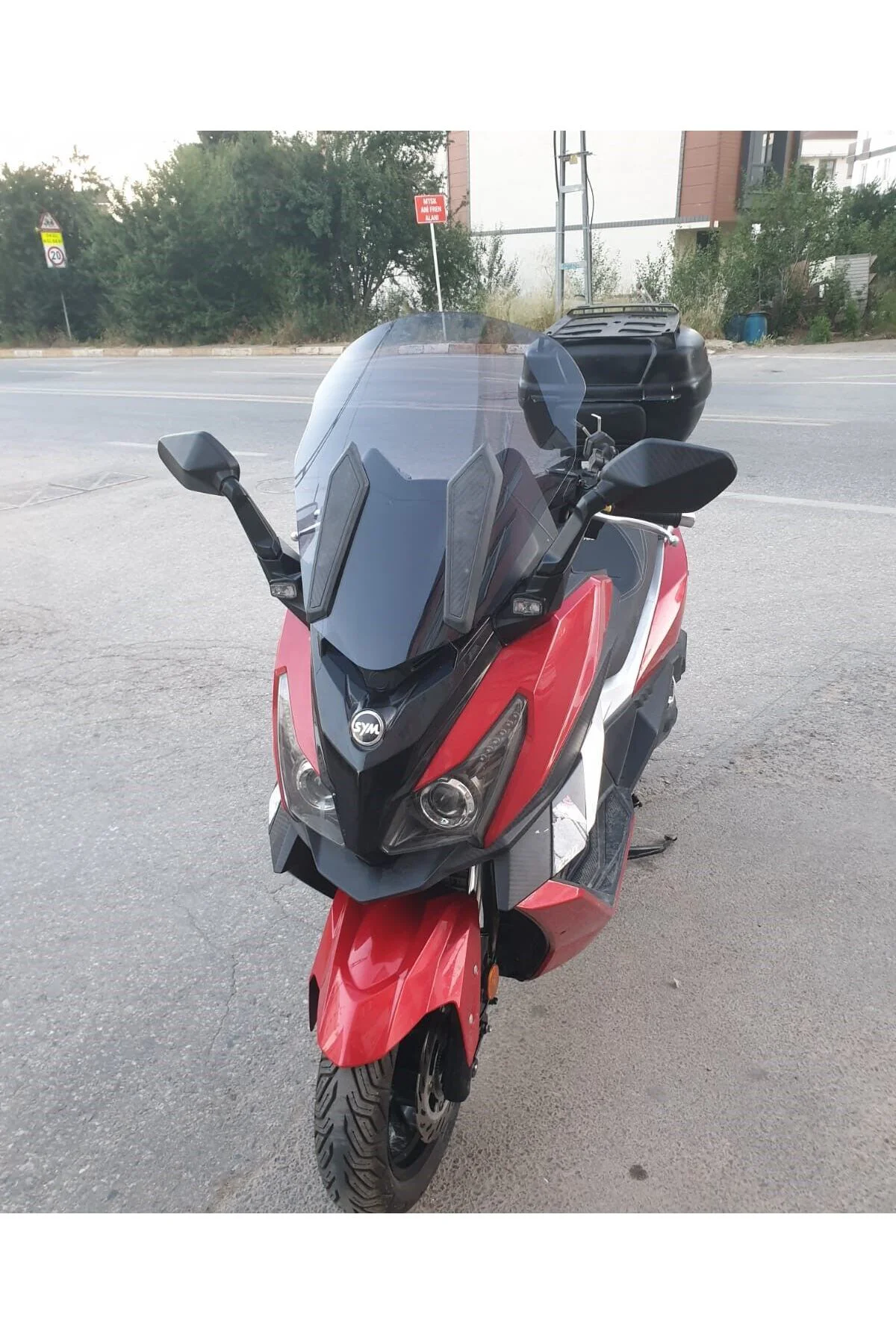 SYM Cruisym 250 İ Ön Cam 2018 Model 57cm Füme Renkli 4mm UZUN