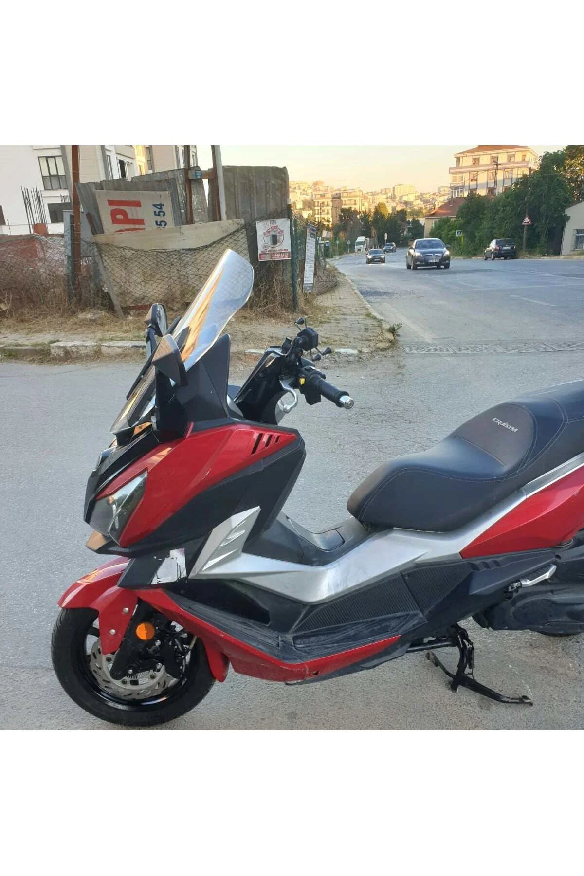 SYM Cruisym 250 İ Ön Cam 2018 Model 57cm Şeffaf Renkli 4mm UZUN