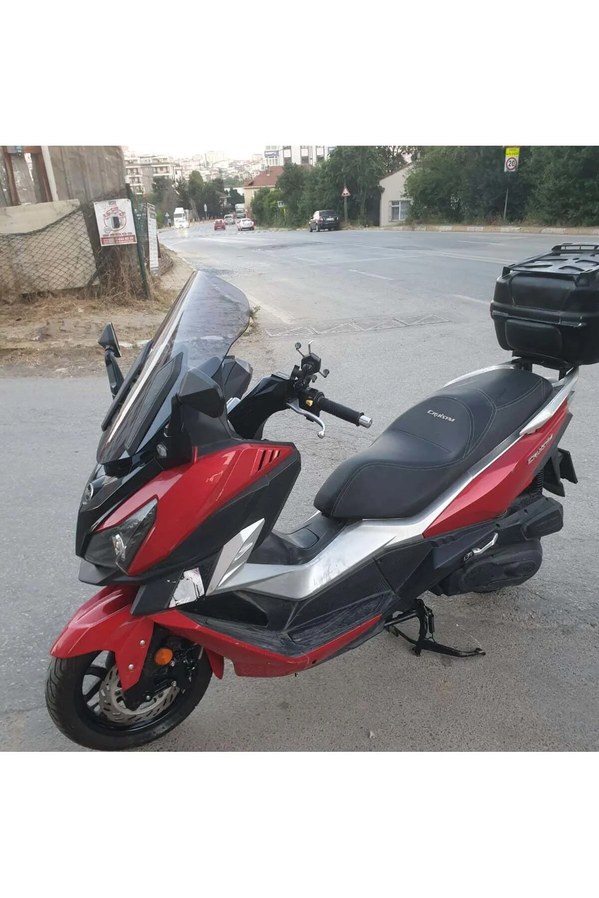 SYM Cruisym 250 İ Ön Cam 2018 Model 57cm Füme Renkli 4mm UZUN
