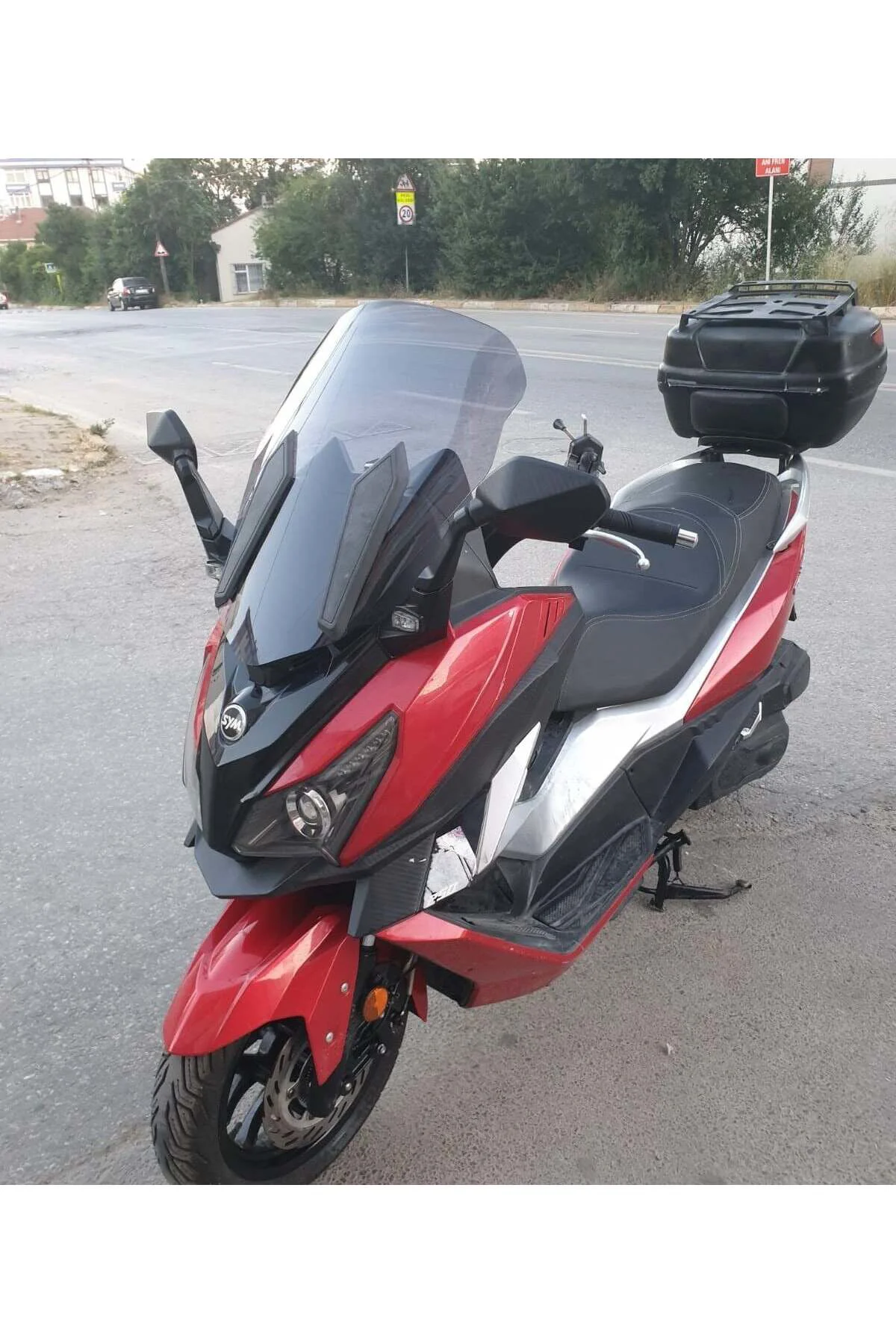 SYM Cruisym 250 İ Ön Cam 2018 Model 57cm Füme Renkli 4mm UZUN