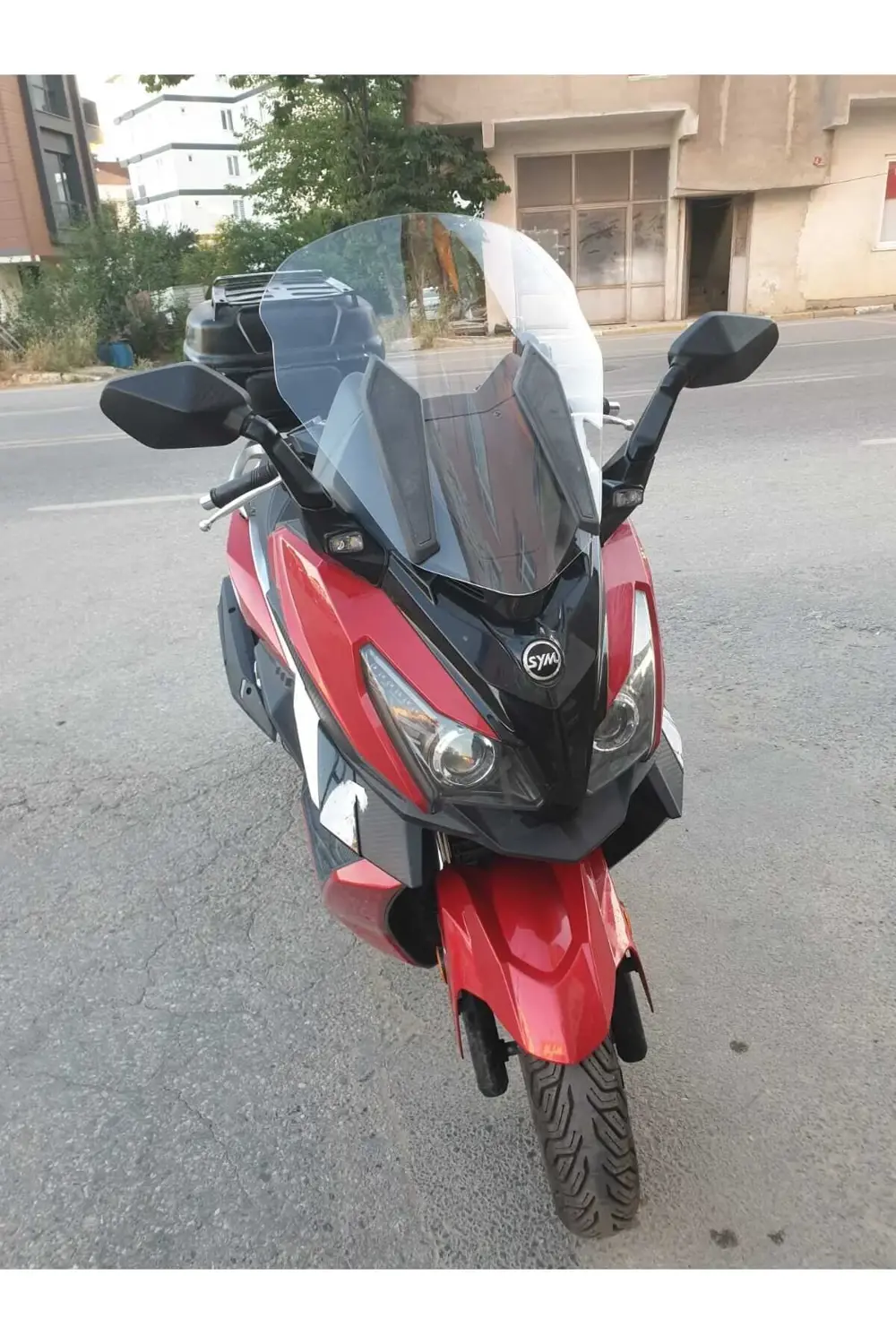 Sym Cruisym 250 Ön Cam 2018 Model 57cm Şeffaf Renkli 4mm Uzun Cam
