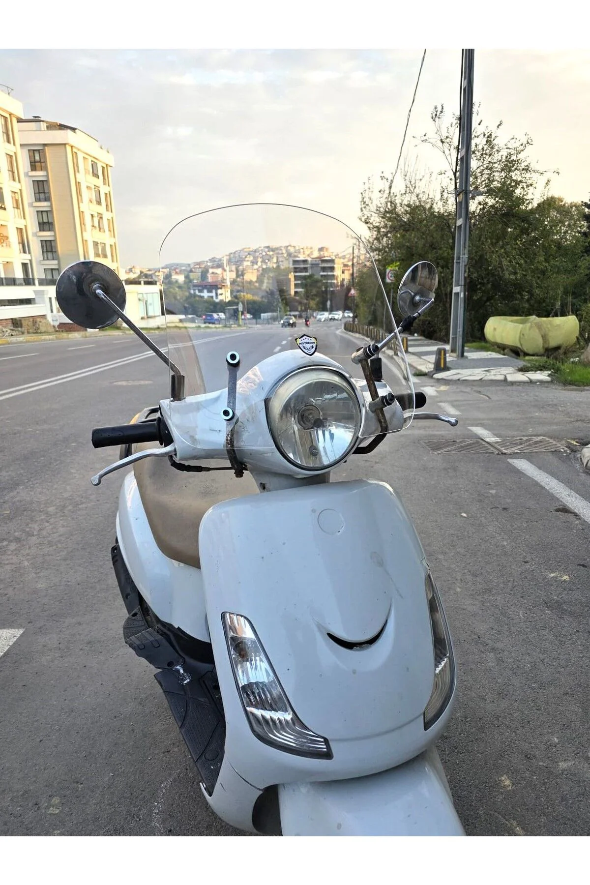 SYM Fiddle II 125 Ön Cam 2008-2016 Model 44cm Şeffaf Renkli APARA