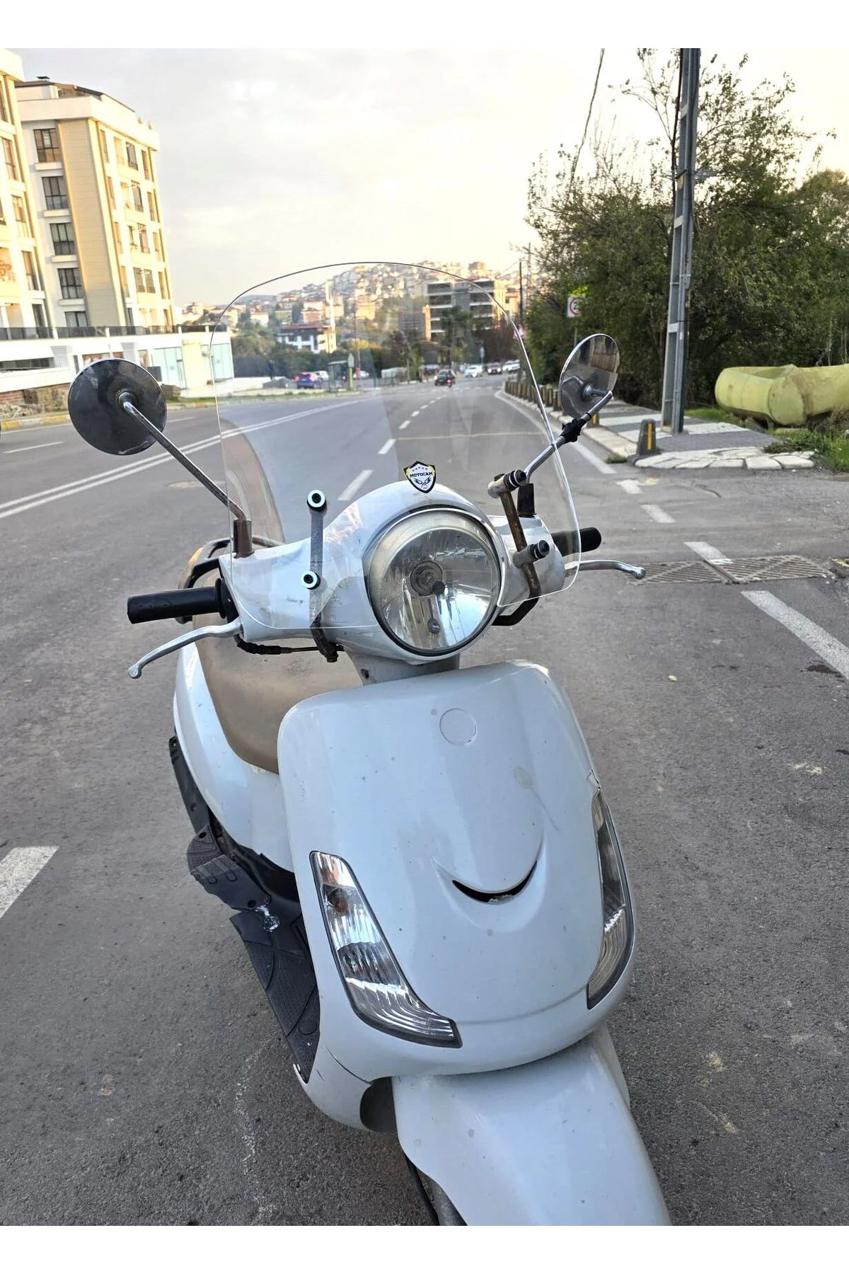 SYM Fiddle II 125 Ön Cam 2008-2016 Model 44cm Şeffaf Renkli APARA