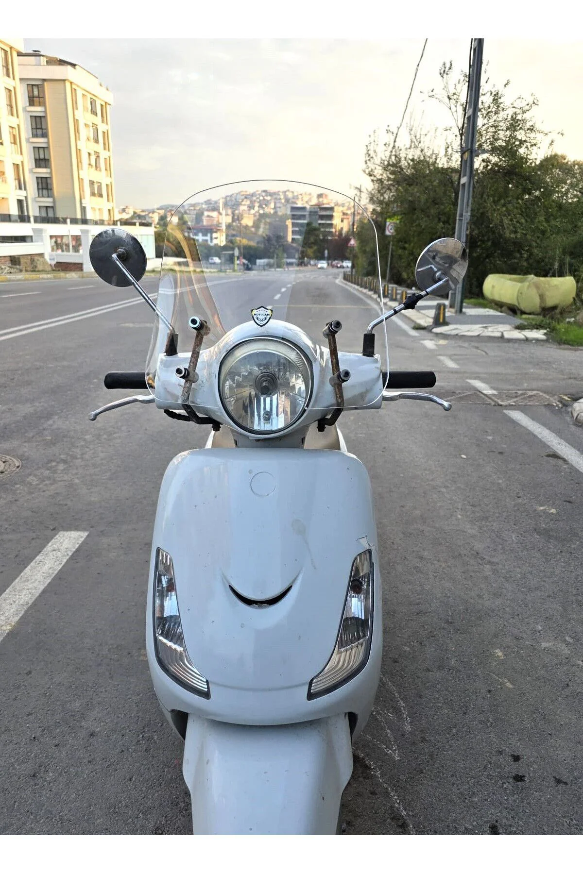 SYM Fiddle II 125 Ön Cam 2008-2016 Model 44cm Şeffaf Renkli APARA