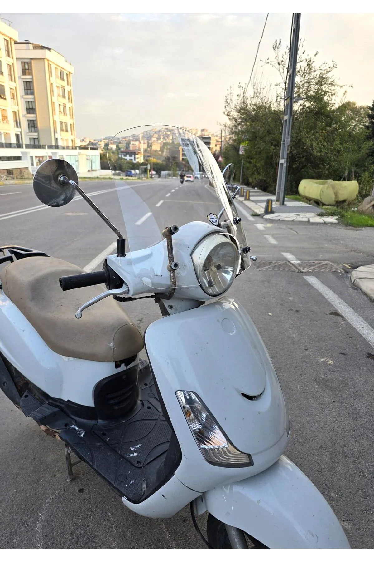 SYM Fiddle III 125 Ön Cam 2016-2022 Model 44cm Şeffaf Renkli APAR