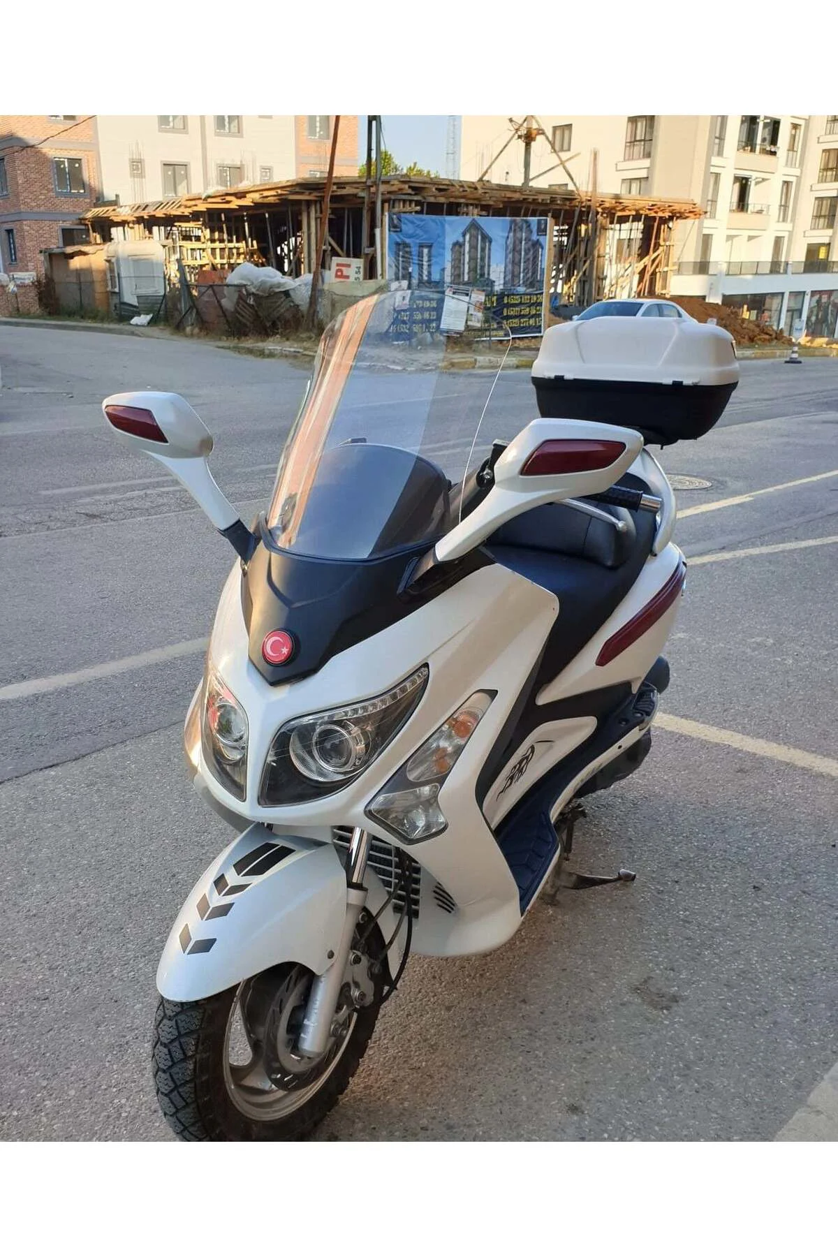 SYM Gts Evo 250 Ön Cam 2006-2015 Model 53cm Şeffaf Renkli 4mm