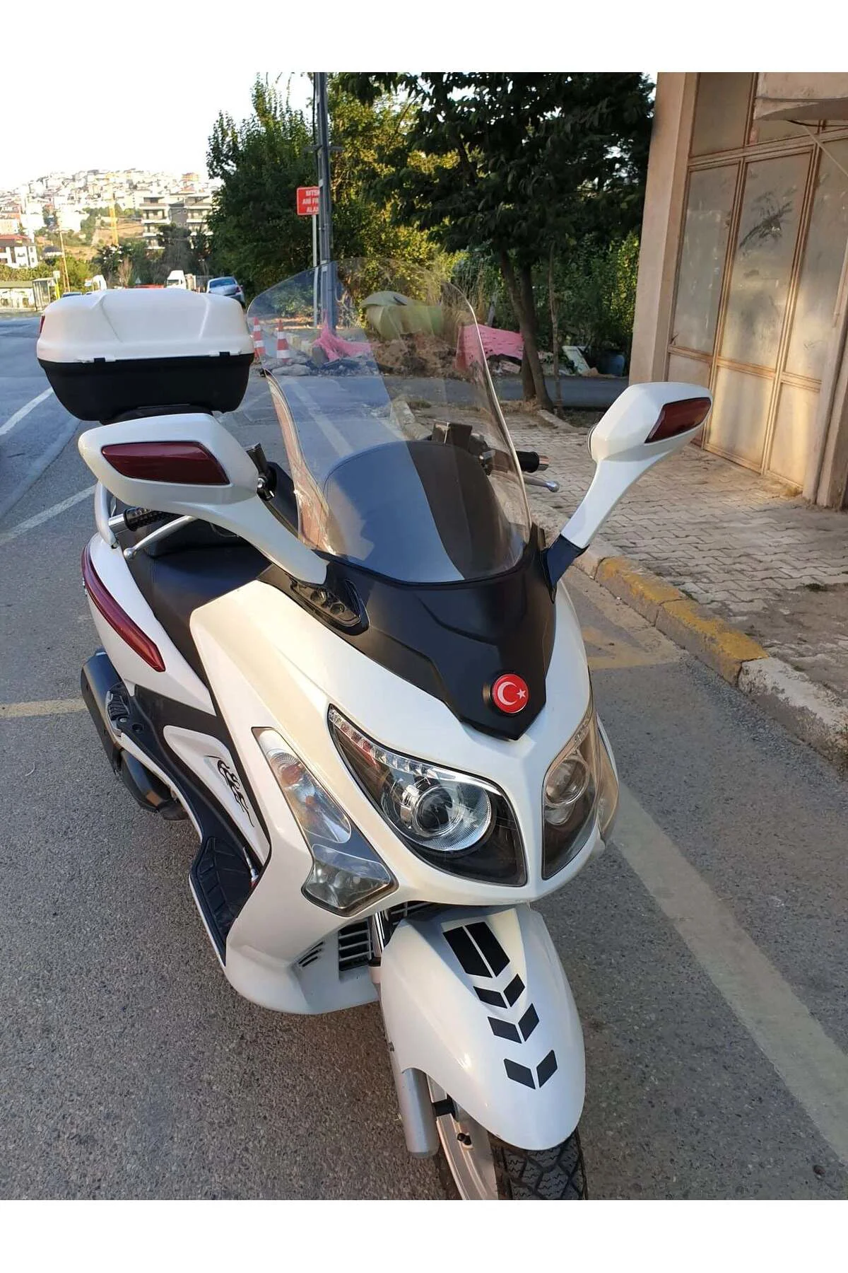 SYM Gts Evo 250 Ön Cam 2006-2015 Model 53cm Şeffaf Renkli 4mm
