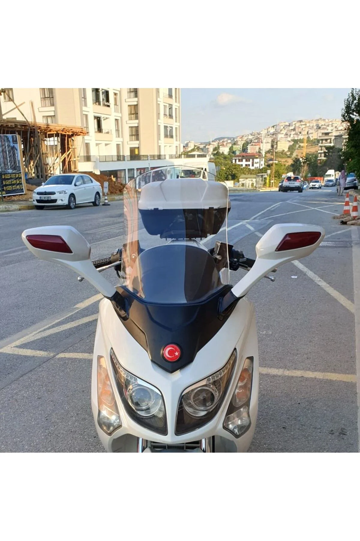 SYM Gts Evo 250 Ön Cam 2006-2015 Model 53cm Şeffaf Renkli 4mm