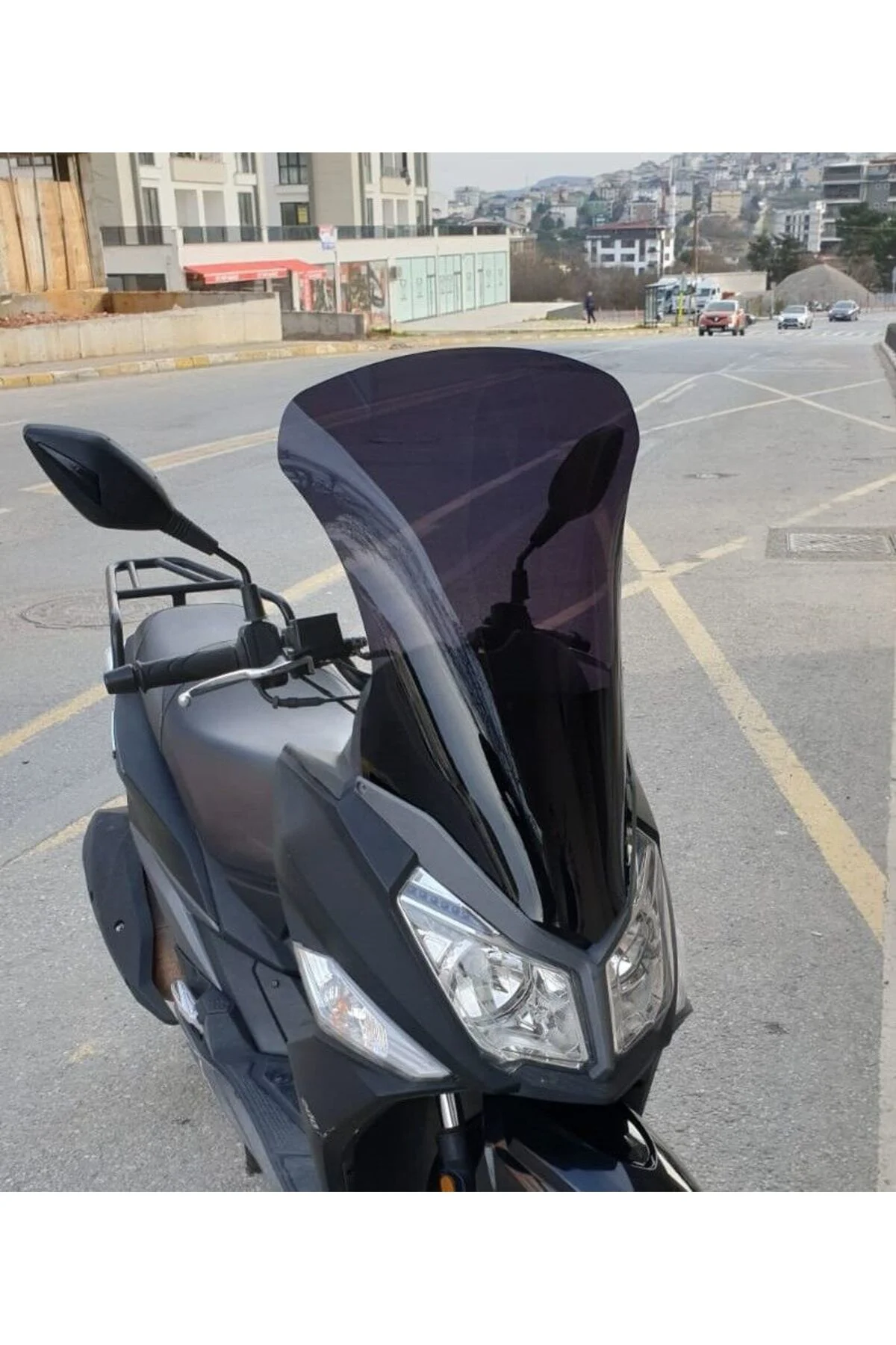 SYM JET 14 125 Ön Cam 2017-2026 Model 65cm Siyah Renkli 4mm UZUN