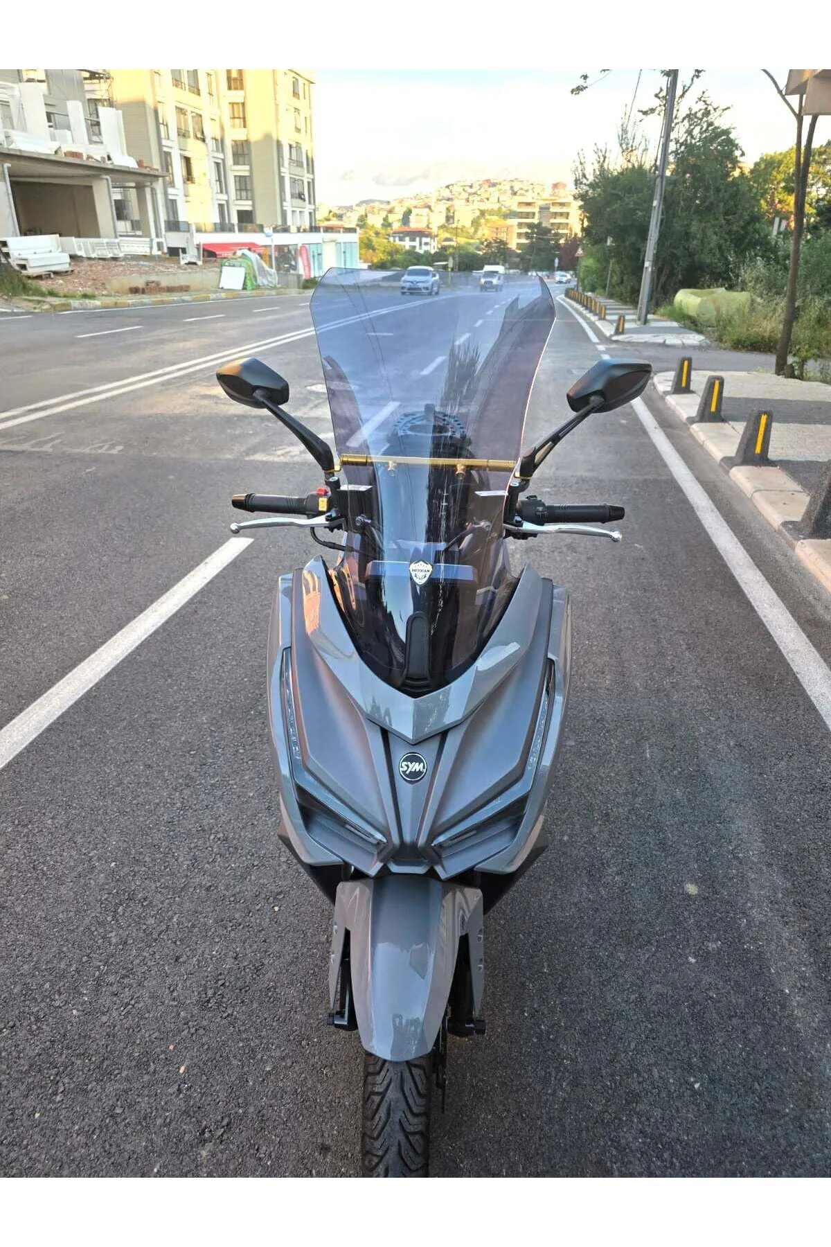 Sym JET 14 EVO 200 PLUS Ön Cam 2023-2026 Model 58cm Füme Renkli 4