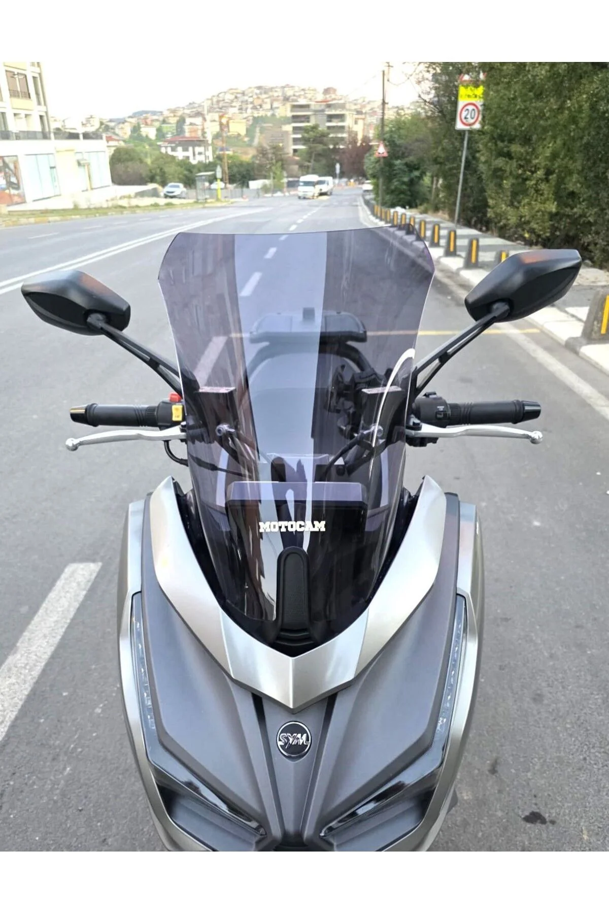 Sym JET 14 EVO 200 PLUS Ön Cam 2023-2026 Model 45cm Füme Renkli 4