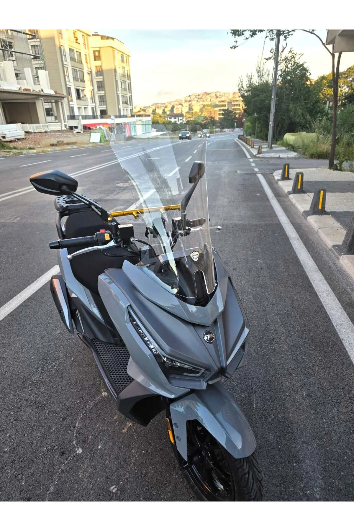 Sym JET 14 EVO 200 PLUS Ön Cam 2023-2026 Model 58cm Şeffaf Renkli