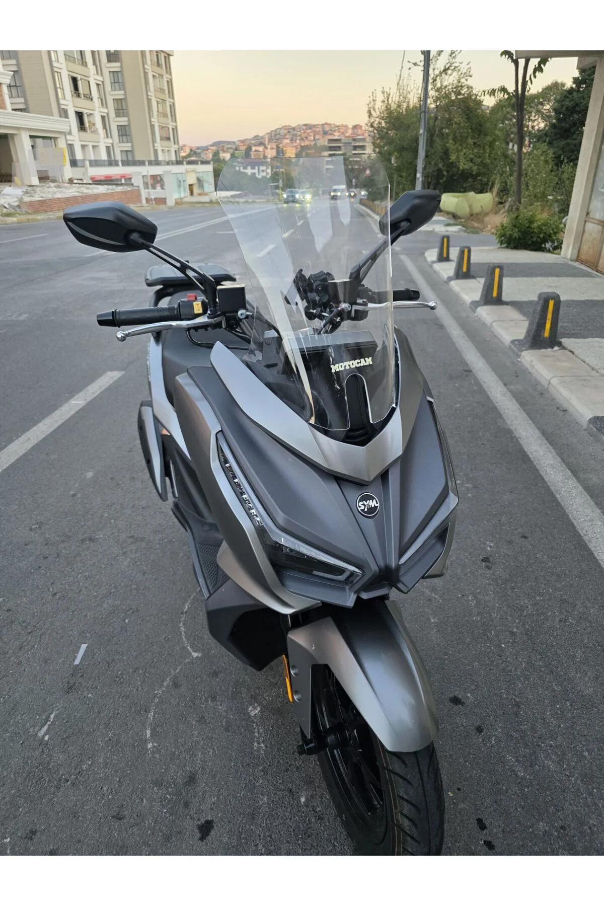 Sym JET 14 EVO 200 PLUS Ön Cam 2023-2026 Model 45cm Şeffaf Renkli