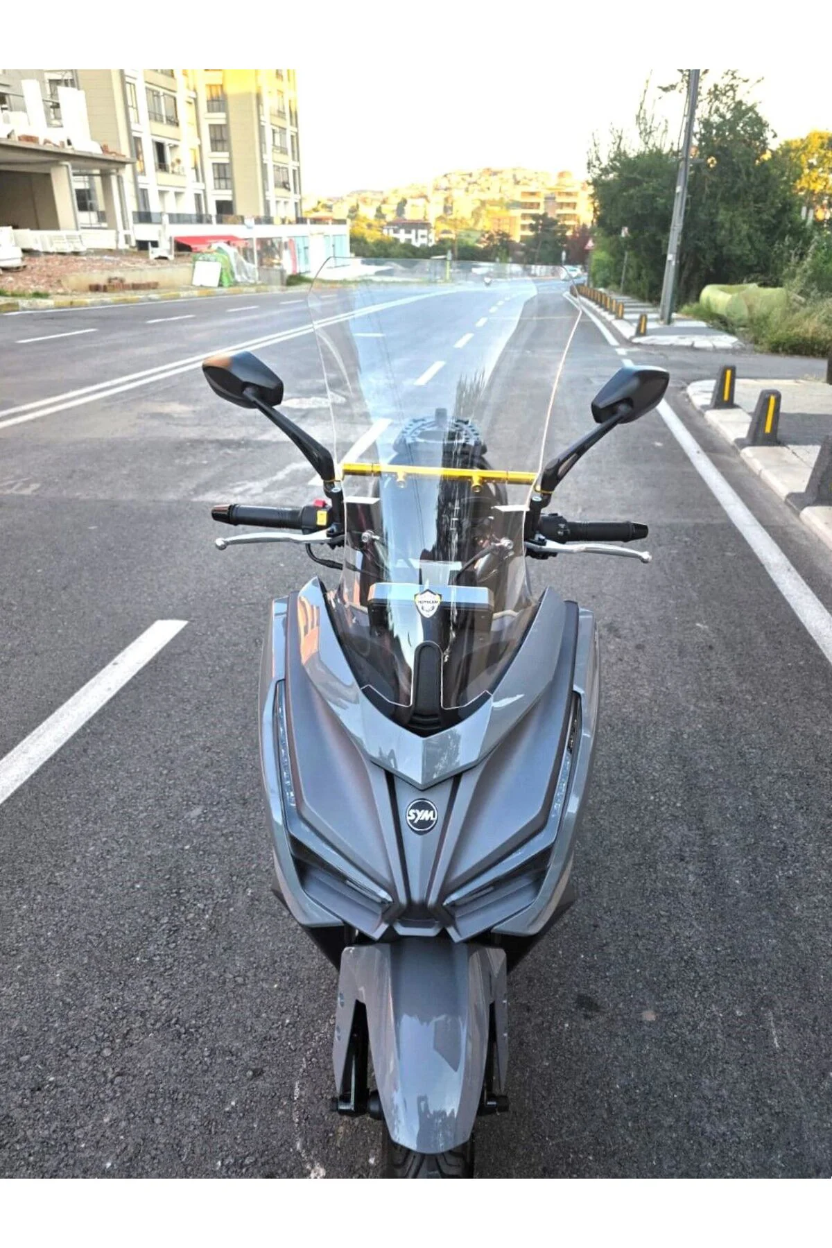 Sym JET 14 EVO 200 PLUS Ön Cam 2023-2026 Model 58cm Şeffaf Renkli
