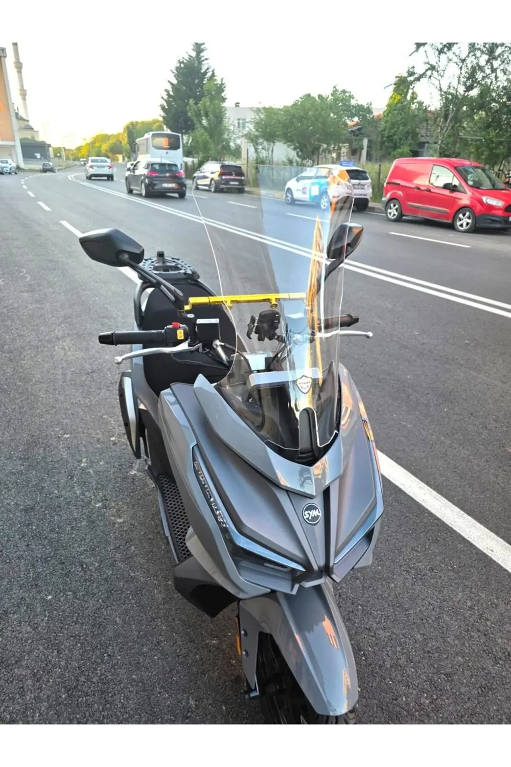 Sym JET 14 EVO 200 PLUS Ön Cam 2023-2025 Model 58cm Şeffaf Renkli