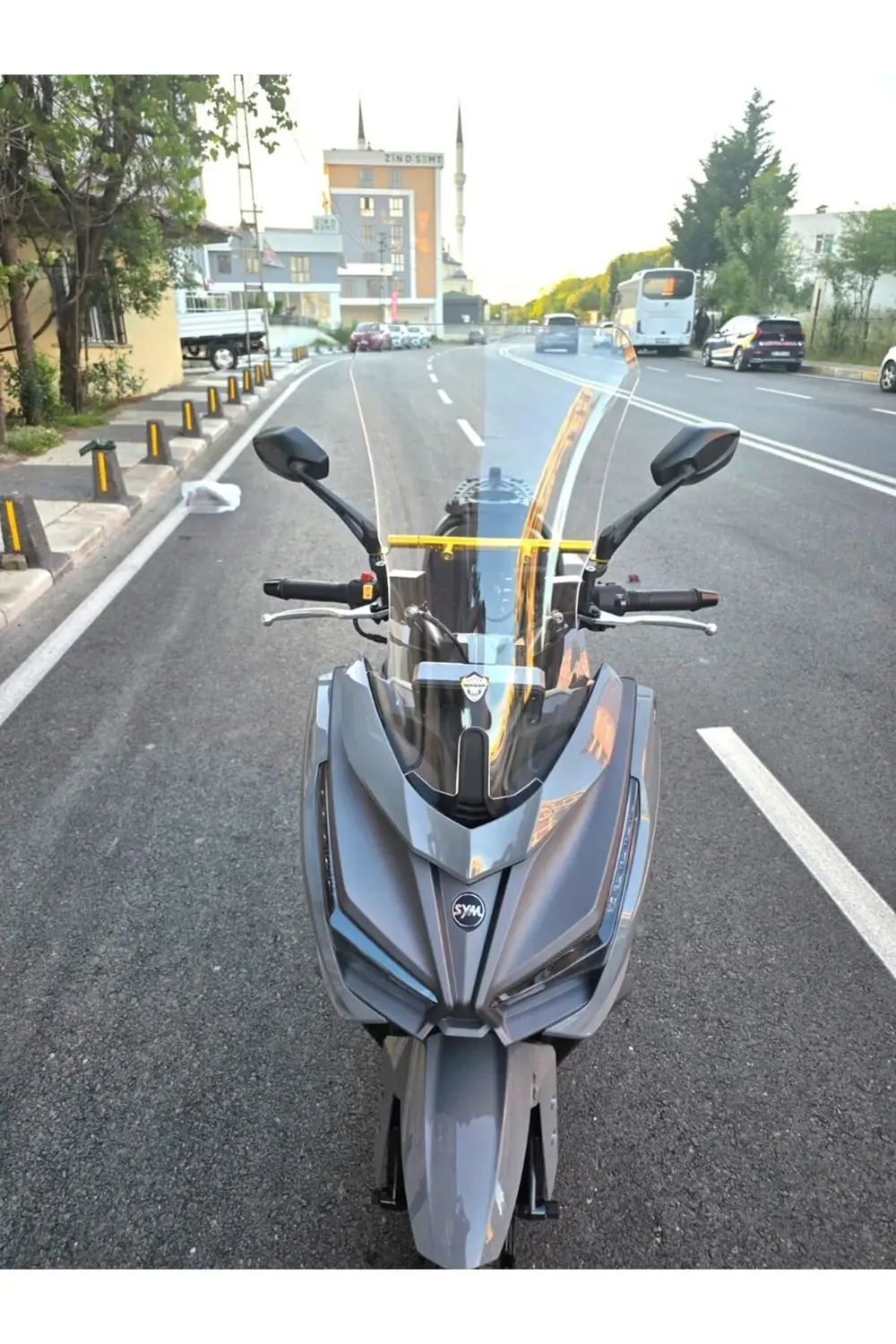 Sym JET 14 EVO 200 PLUS Ön Cam 2023-2025 Model 58cm Şeffaf Renkli