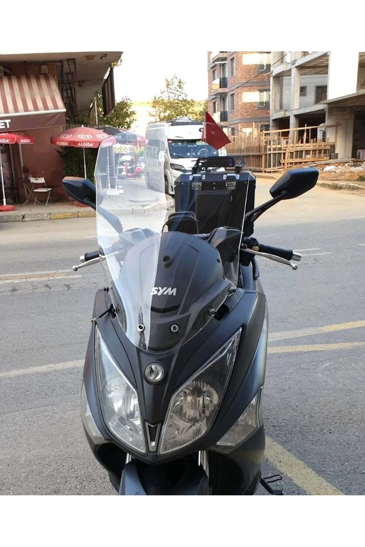 SYM Joymax 250 İ Ön Cam 2013-2016 Model 65cm Şeffaf Renkli 4mm OR