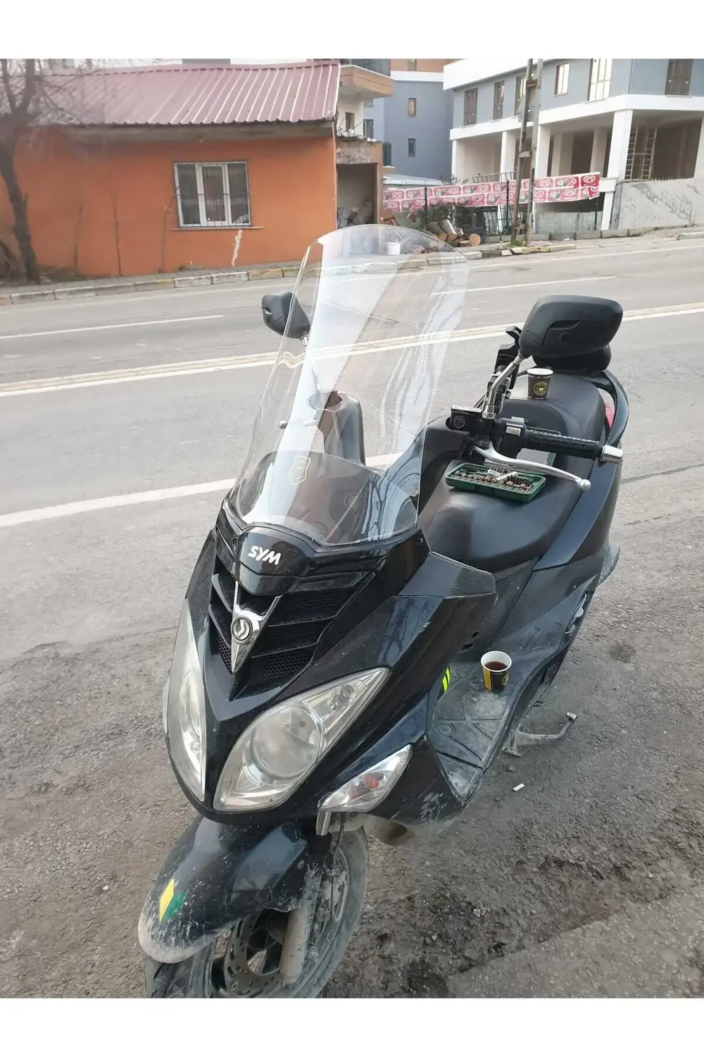 Sym Joyride 200 Ön Cam 2009 2018 Model 53cm Şeffaf Renkli 4mm