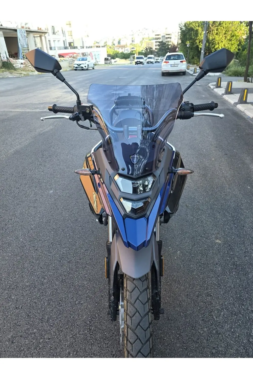SYM NHT 200 Ön Cam 2023-2025 Model 30cm Füme Renkli 4mm SPORTİF