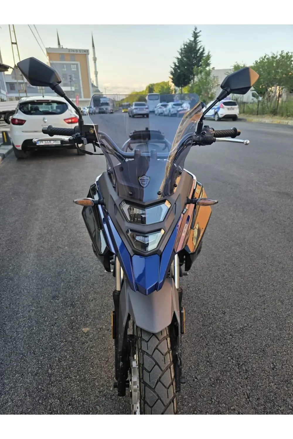 SYM NHT 200 Ön Cam 2023-2025 Model 30cm Füme Renkli 4mm SPORTİF