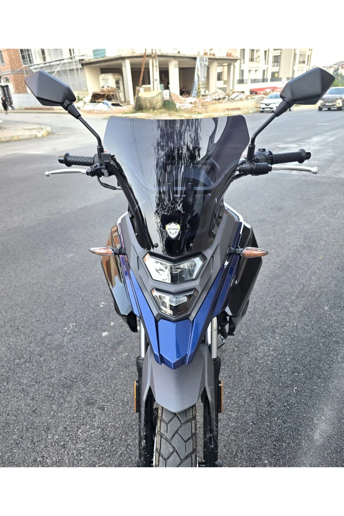 SYM NHT 200 Ön Cam 2023-2026 Model 30cm Siyah Renkli 4mm SPORTİF