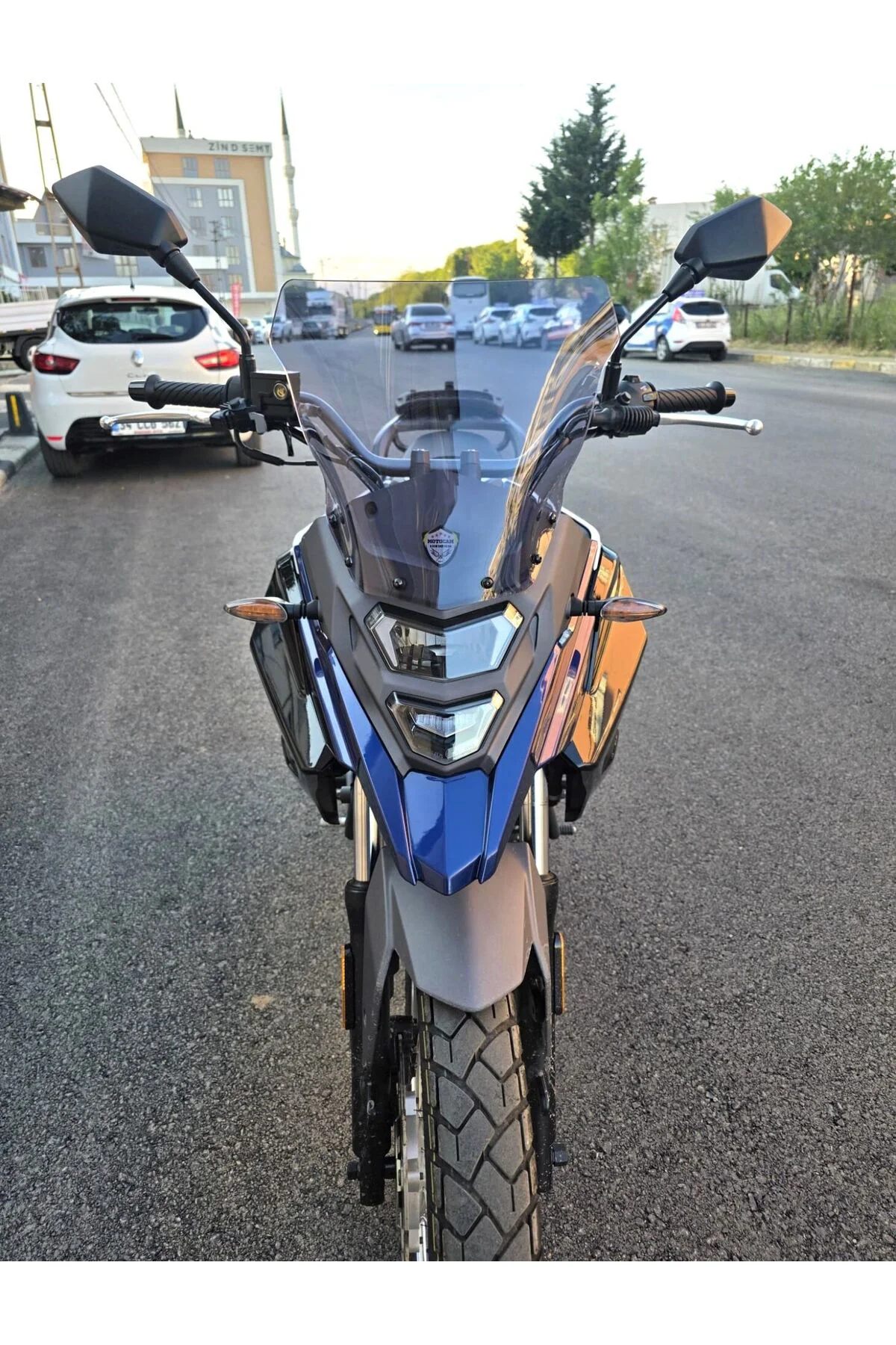 SYM NHT 200 Ön Cam 2023-2026 Model 30cm Füme Renkli 4mm SPORTİF