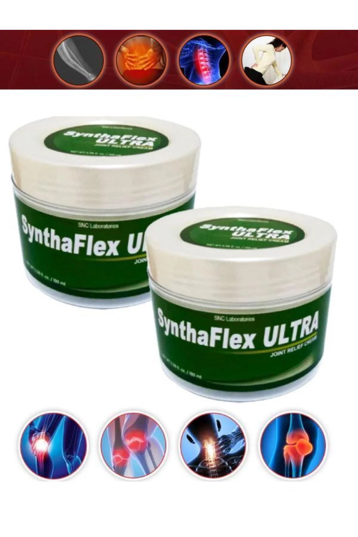 Syntha-Flex Masaj Bakım Kremi 100 ml x 2 ad+Masaj yağı ile 30 ml