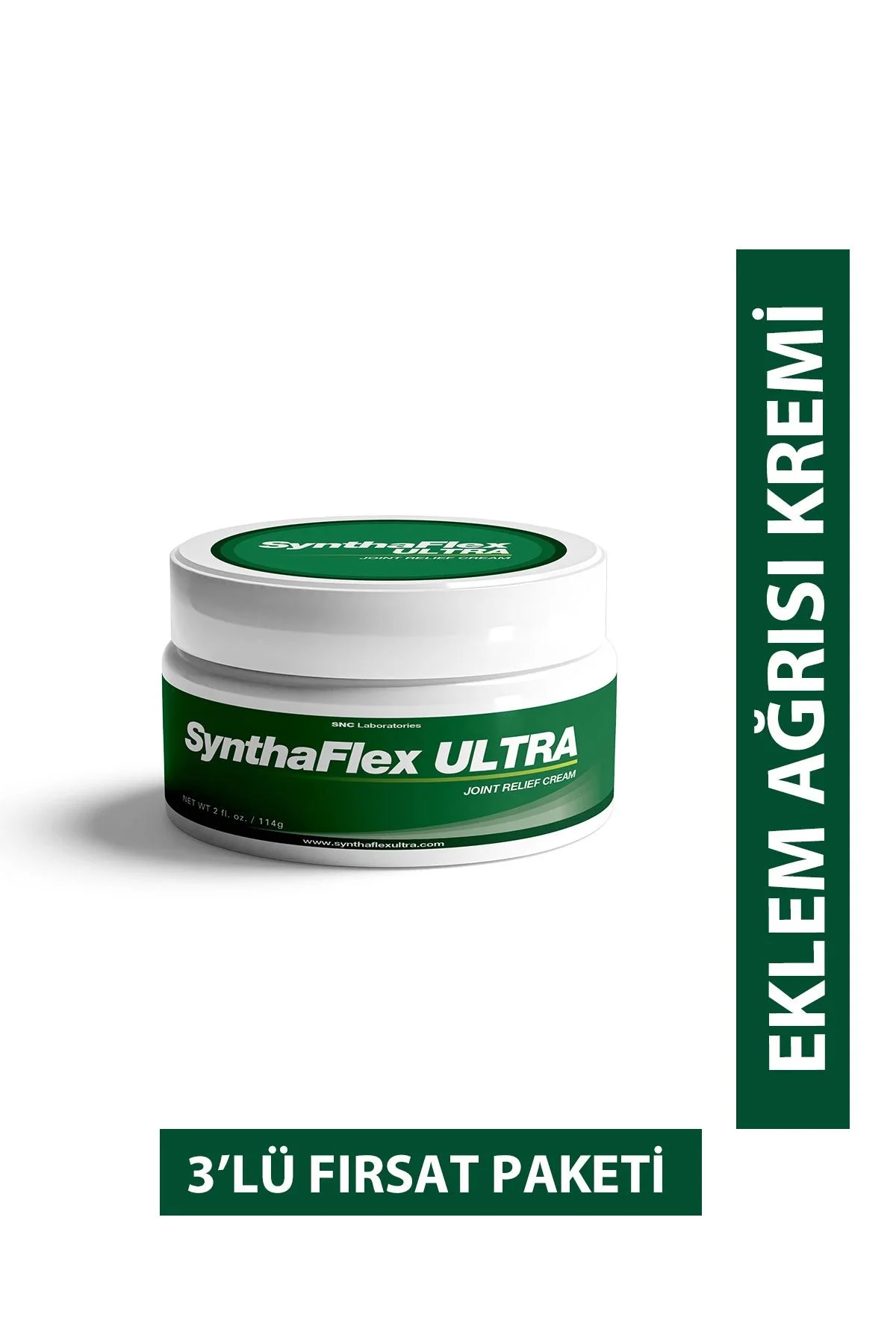 SynthaFlex Ultra Kremi 3 Adet – Eklem ve Kas Ağrılarına Karşı Etkili Bitkisel Krem