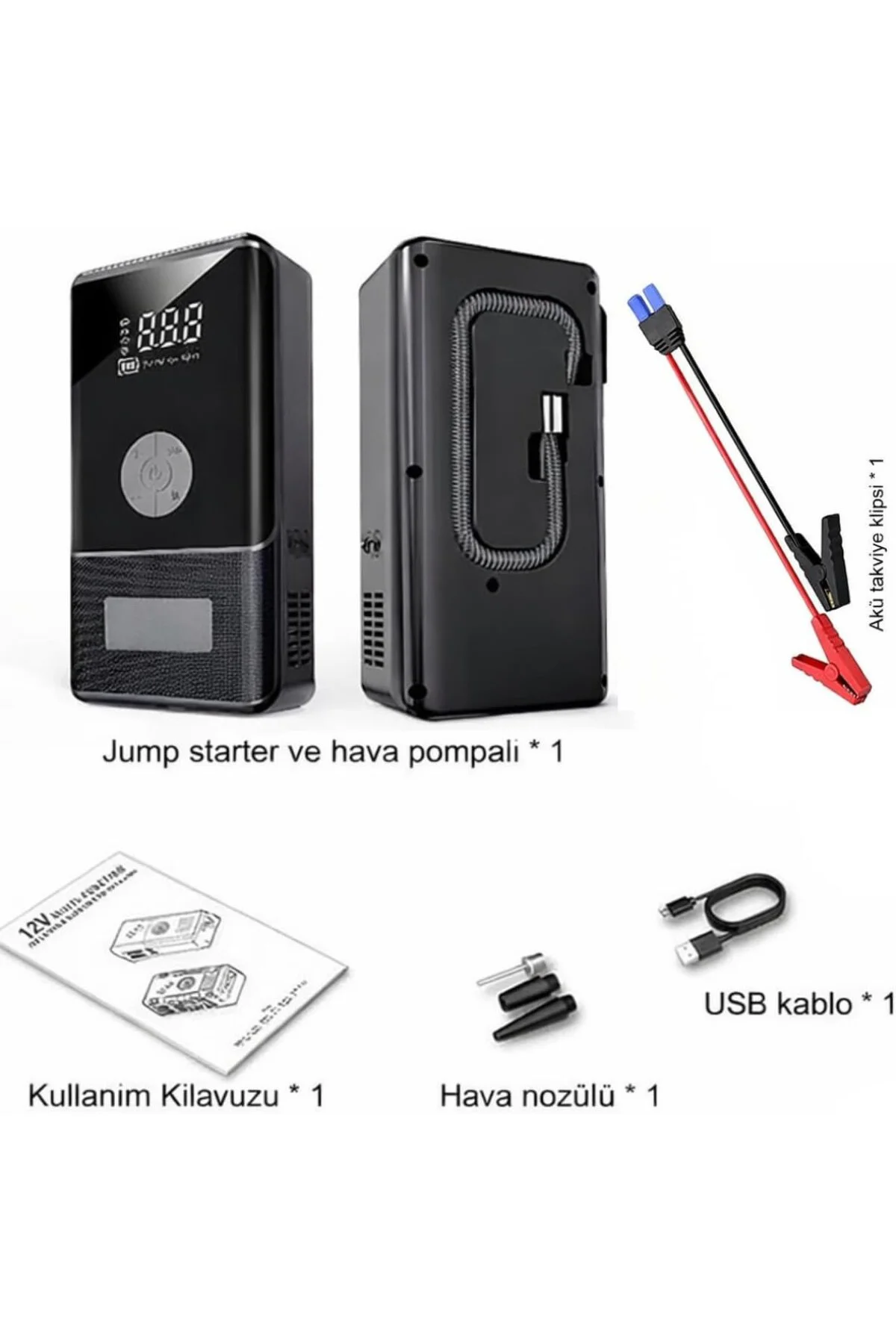 Syotech Dk002 10.000 Mah Taşınabilir Araç Akü Takviye Cihazı ve H