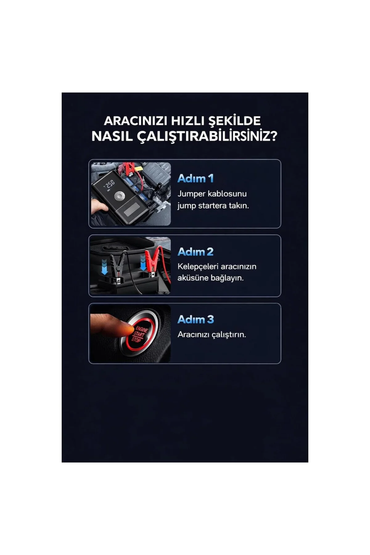 Syotech Dk002 10.000 Mah Taşınabilir Araç Akü Takviye Cihazı ve H