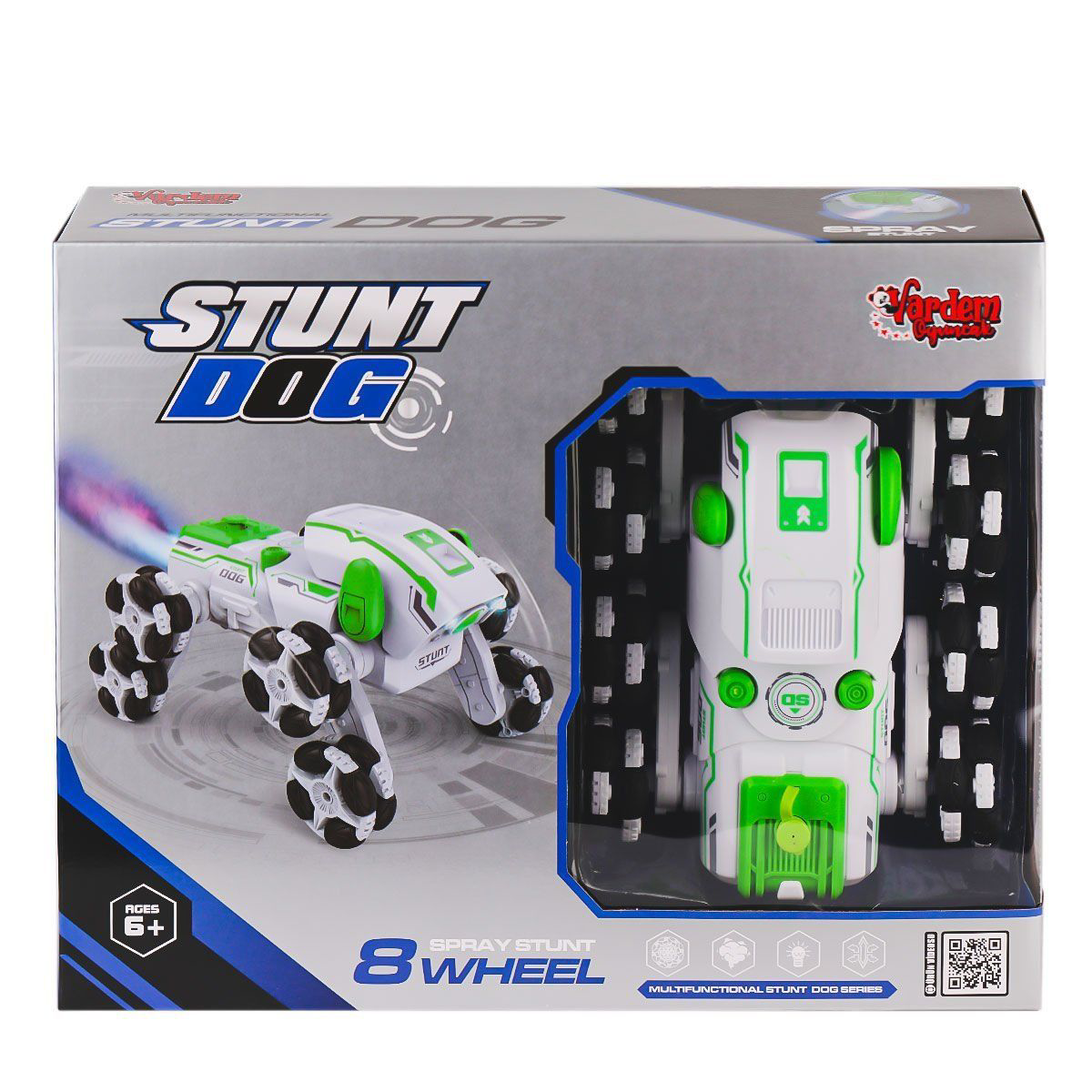 SYR-666-820 Kumandalı Buharlı 8 Teker Stunt Köpek Araba -Vardem O