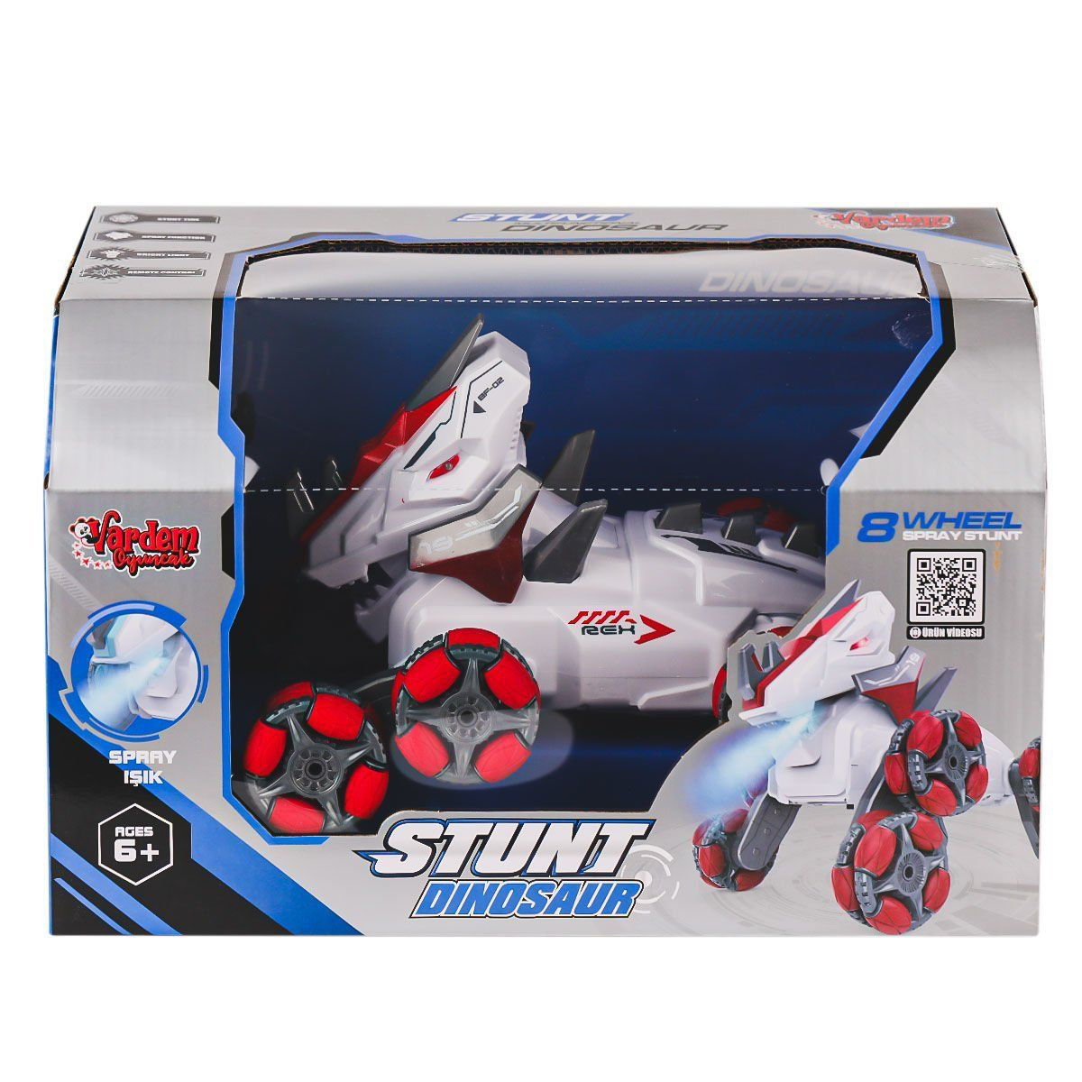 SYR-666-821 Kumandalı Şarjlı Buharlı 8 Teker Dinazor Araba -Varde