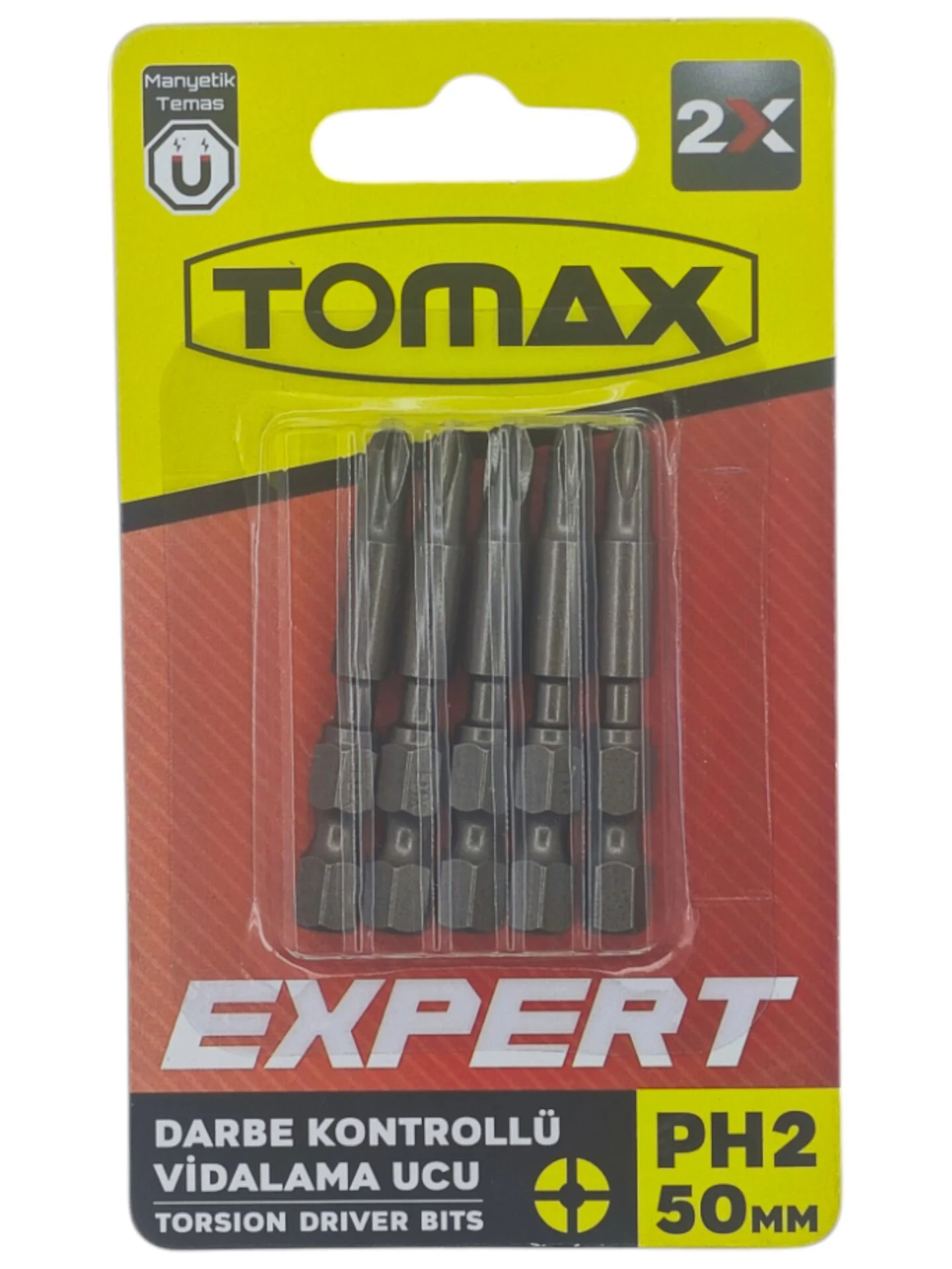 T-0361   Tomax Yıldız Bits Uç PH 2X 50mm 5li - Yuvarlak