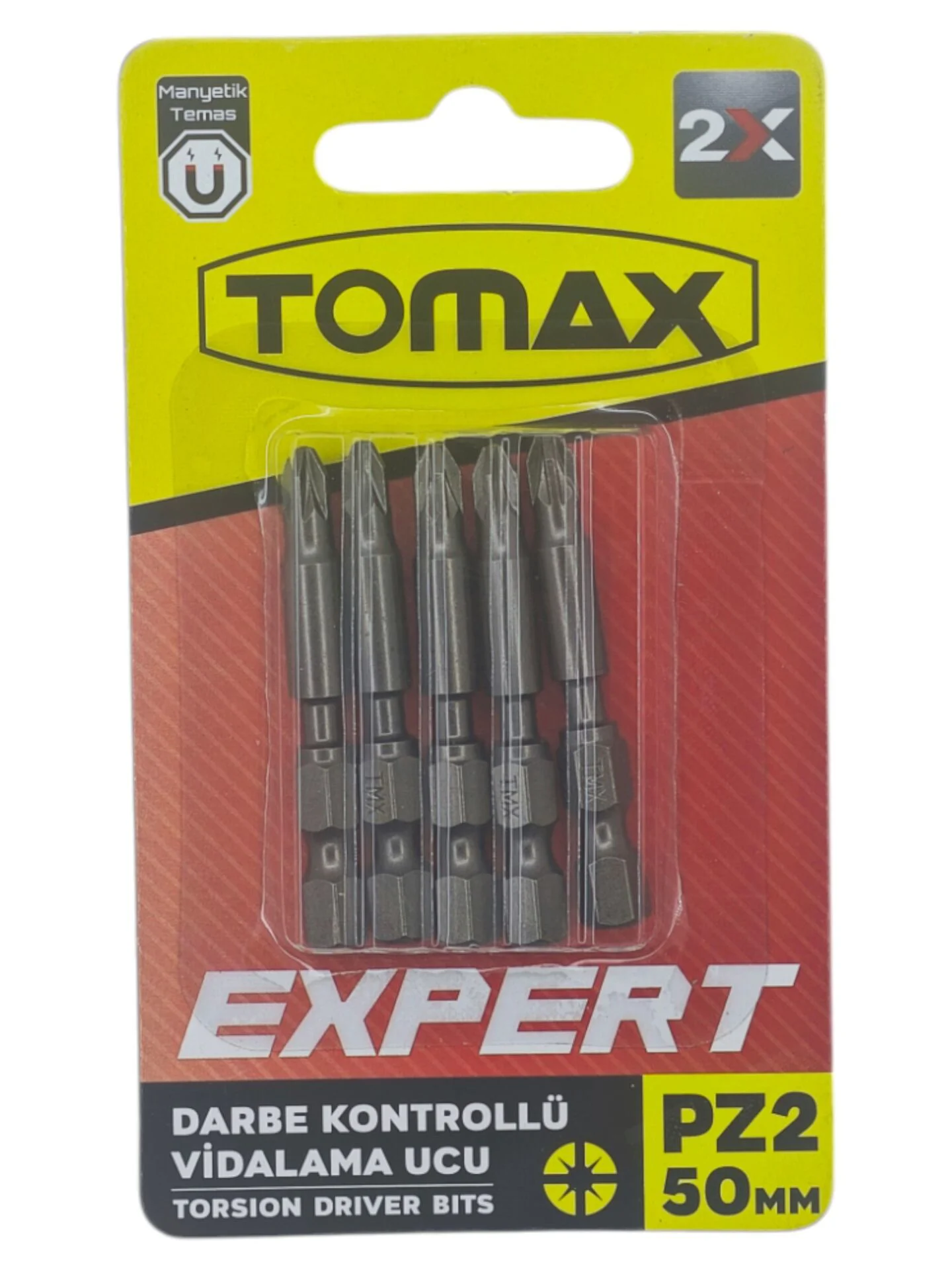 T-0362   Tomax Yıldız Bits Uç PZ 2X 50mm 5li - Yuvarlak