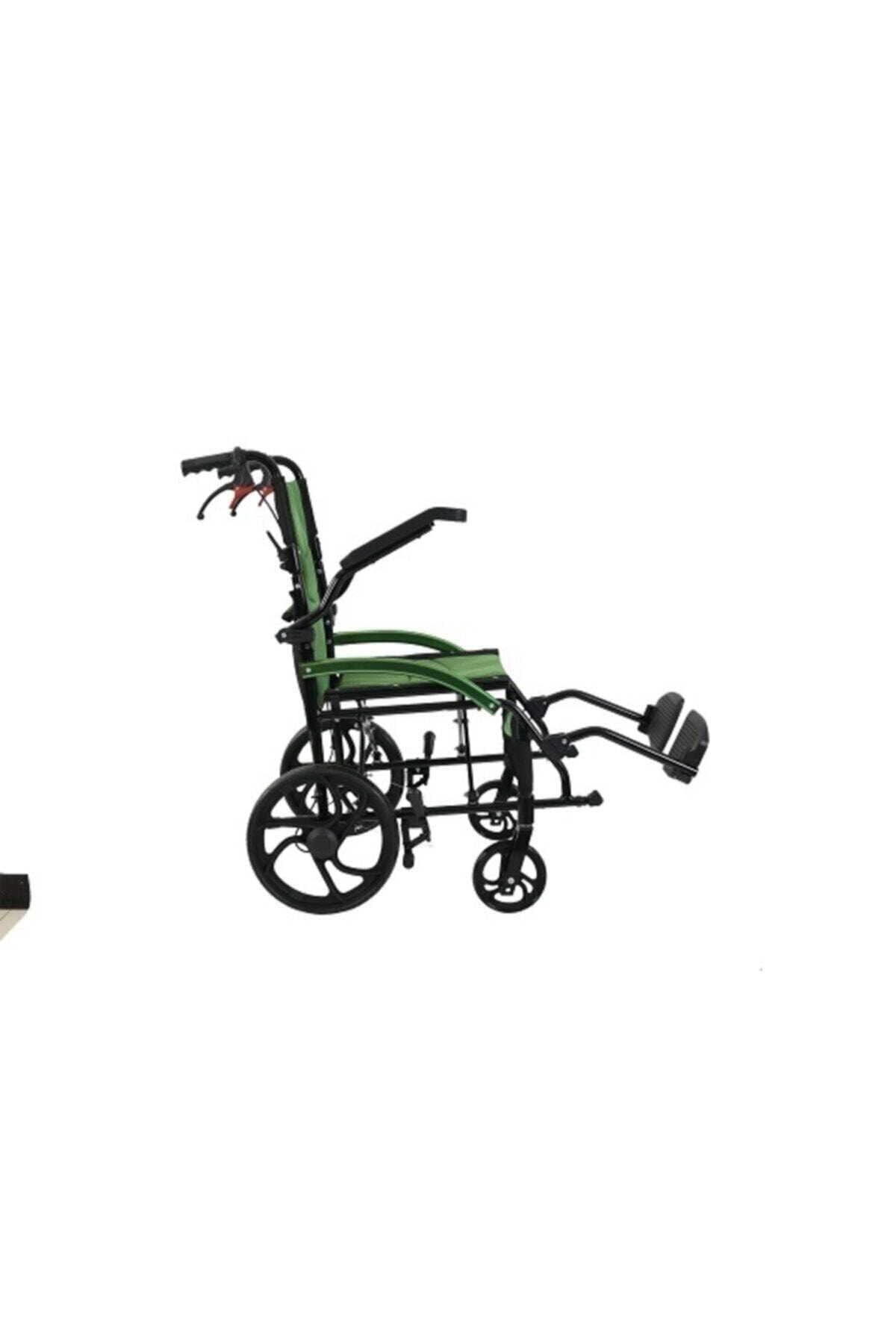 Tekerlekli İskemle T-502 Manuel Refakatçi Frenli Hafif Tekerlekli Sandalye