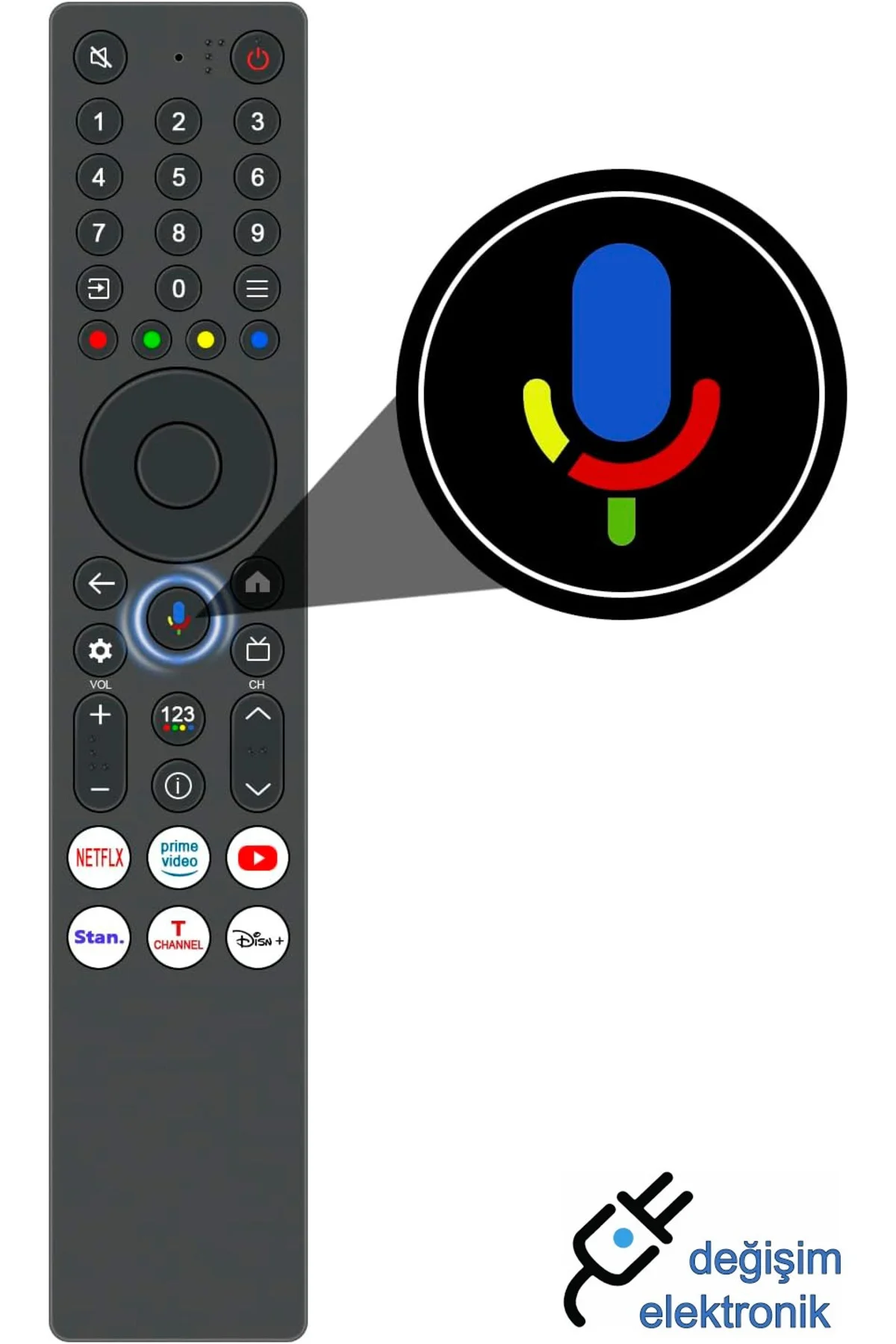 T C L 85C8K Premium Qd-MiniLed Tv Kumandası Ses Komutlu