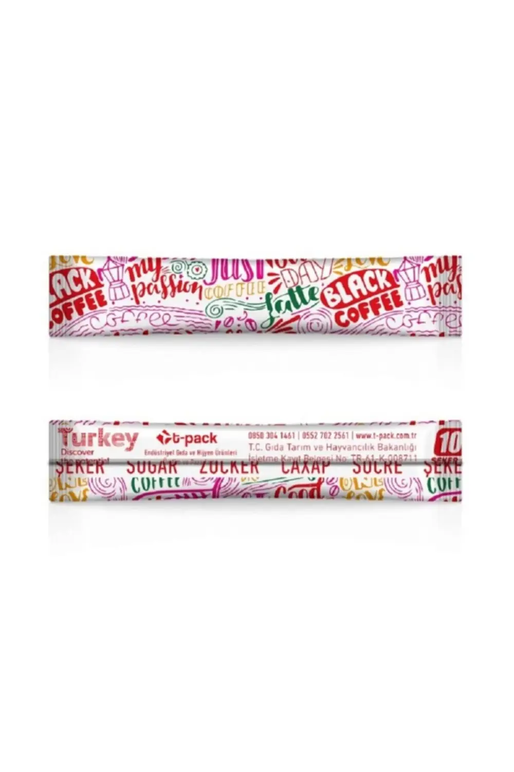 T-pack Stick Şeker 1000 Adet X 3 gr (3 KG) T-pack Stick (ÇUBUK) T