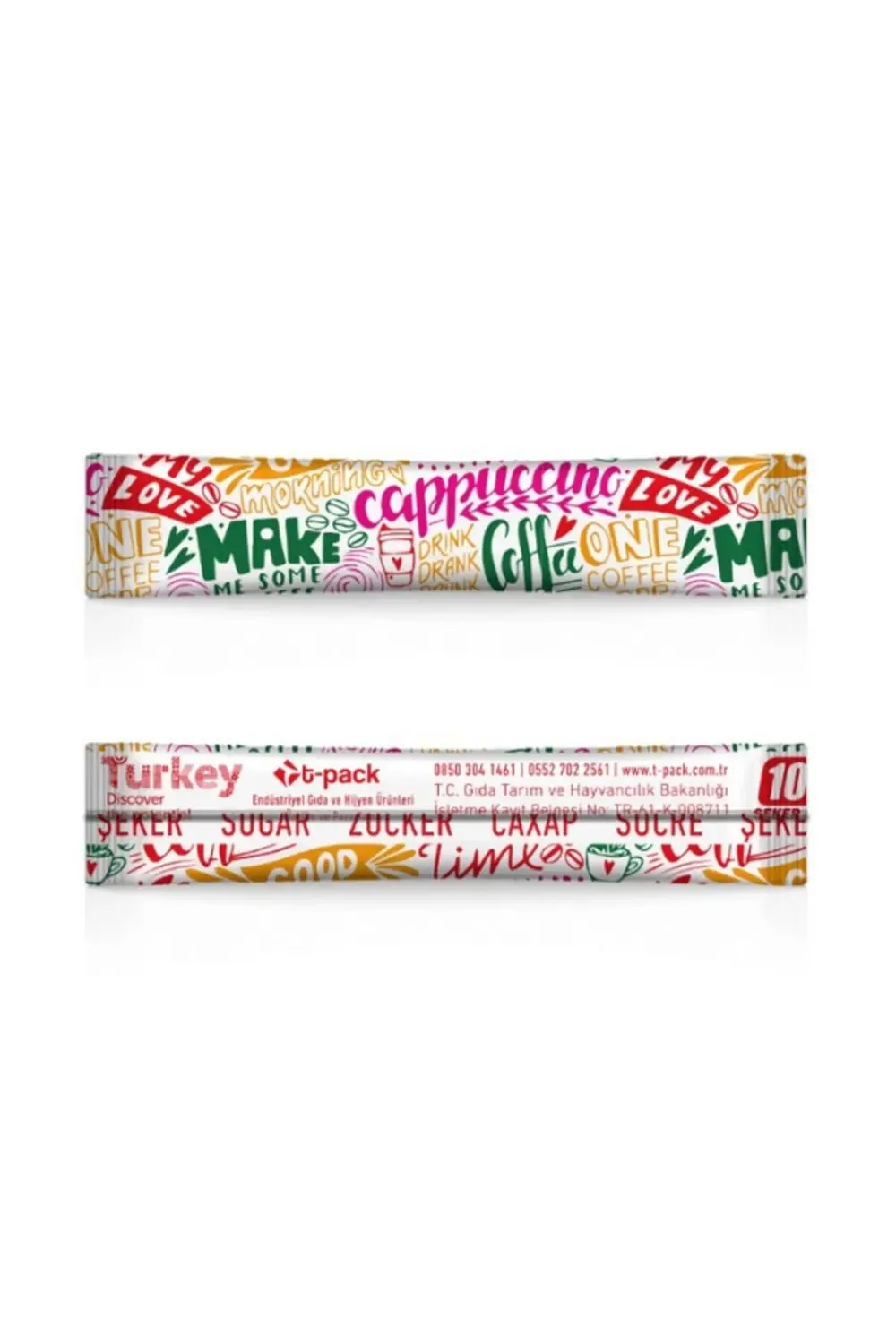 T-pack Stick Şeker 1000 Adet X 3 gr (3 KG) T-pack Stick (ÇUBUK) T