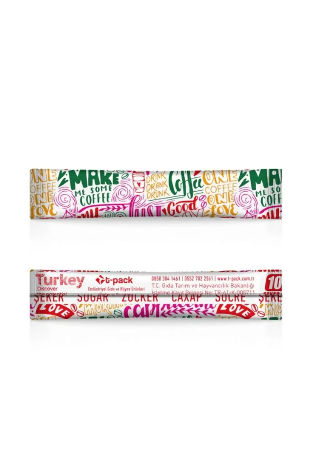 T-pack Stick Şeker 1000 Adet X 3 gr (3 KG) T-pack Stick (ÇUBUK) T