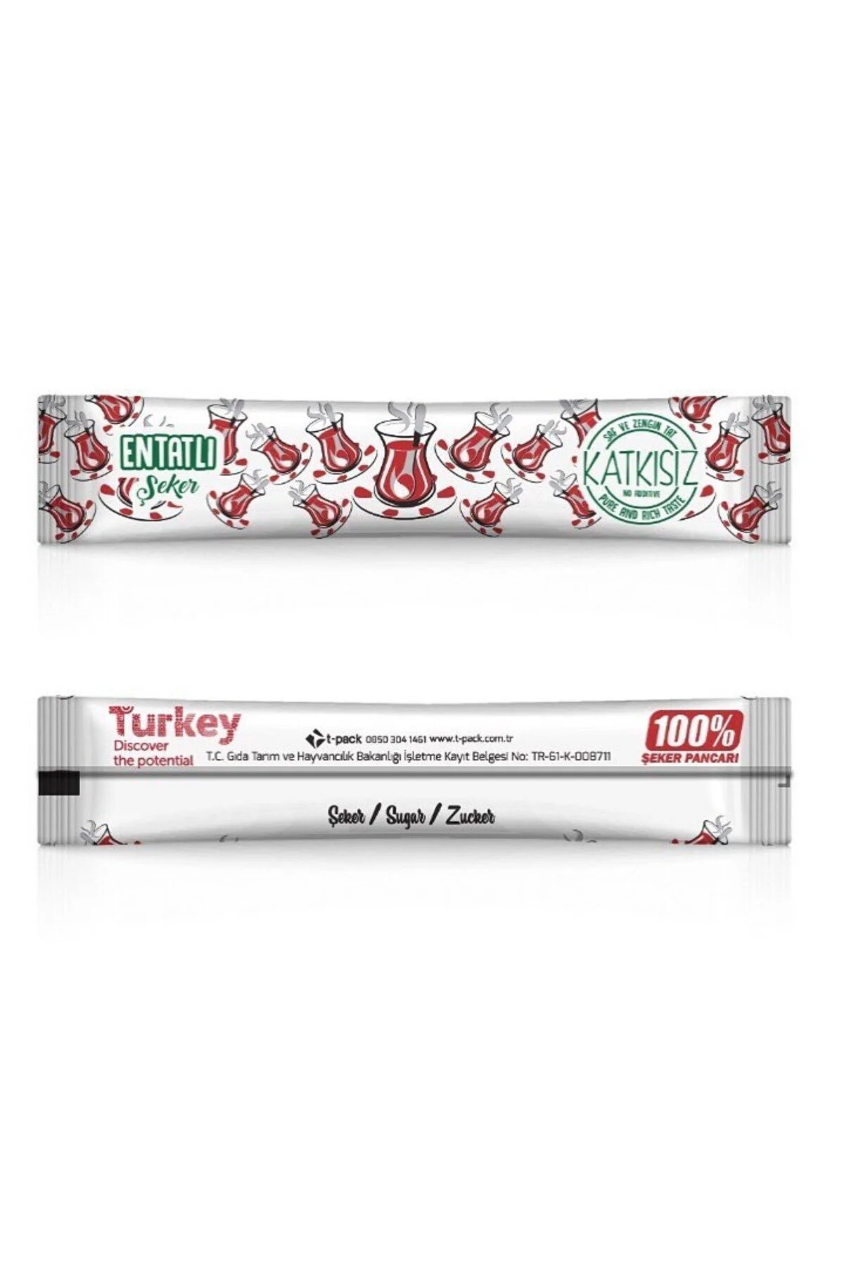 T- Pack Stick Toz Şeker Kullan At 3 gram 1000 Adet 3 Kg