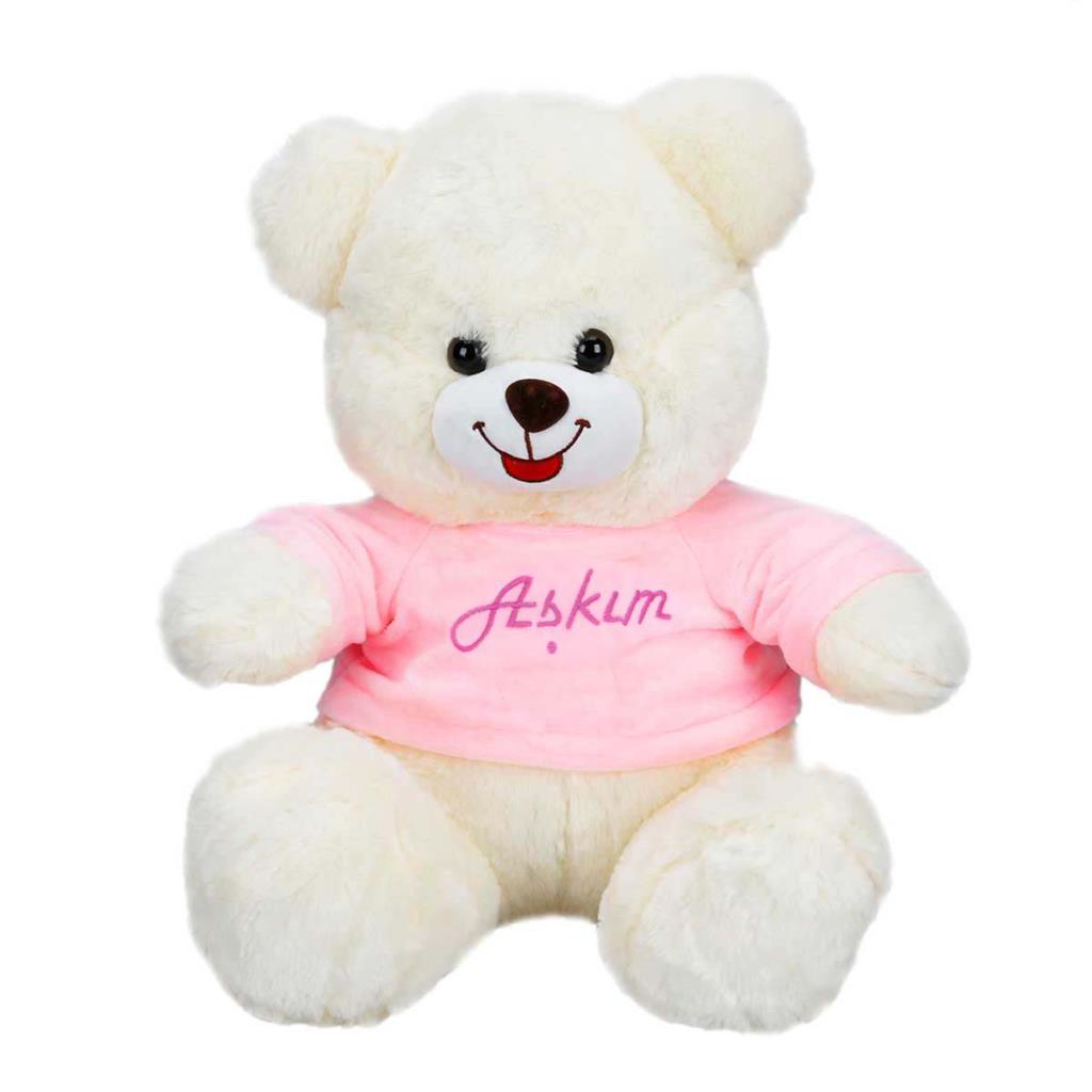 T-Shirtlü Oturan Peluş Ayı T-Shirtlü Oturan Peluş Ayı