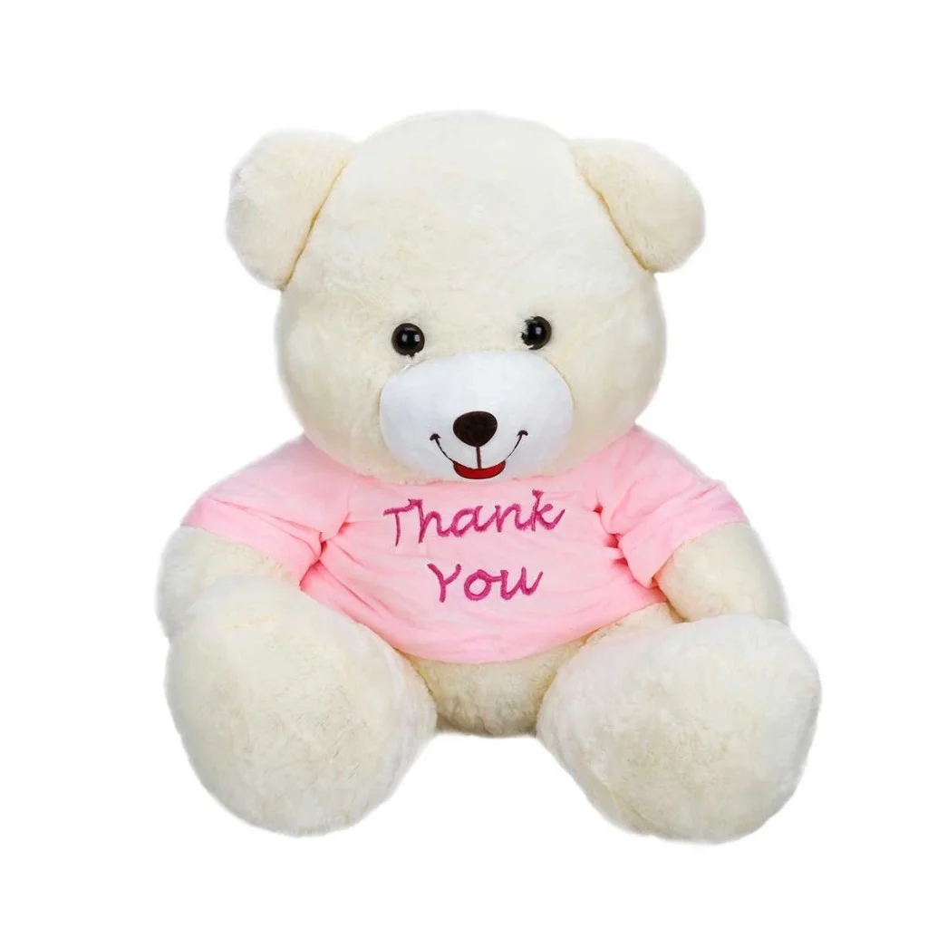 T-Shirtlü Oturan Peluş Ayı 60 cm T-Shirtlü Oturan Peluş Ayı 60 cm