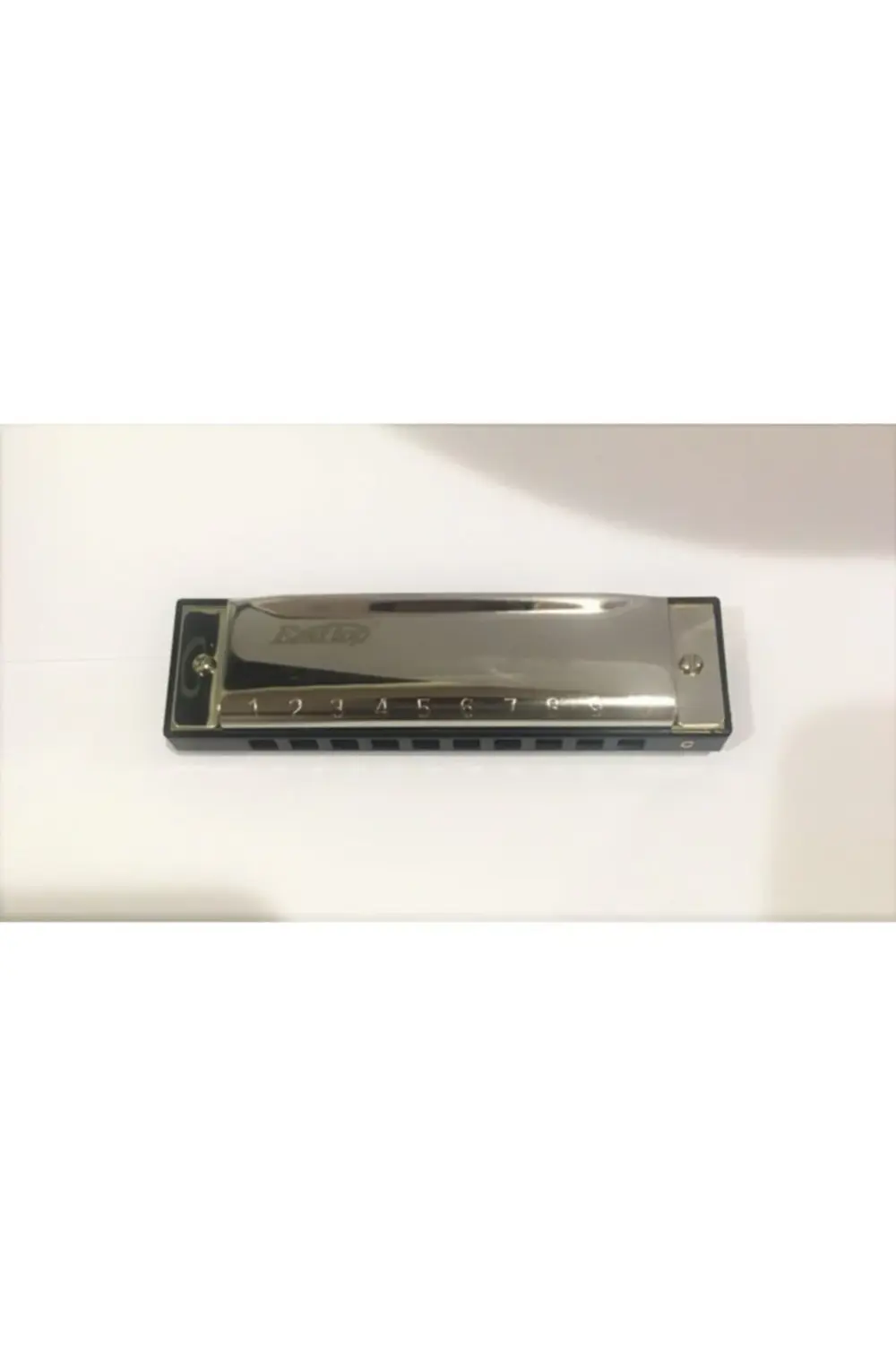 T10-3 Gümüş Renk Paslanmaz Çelik Gövde 10 Delikli Harmonica