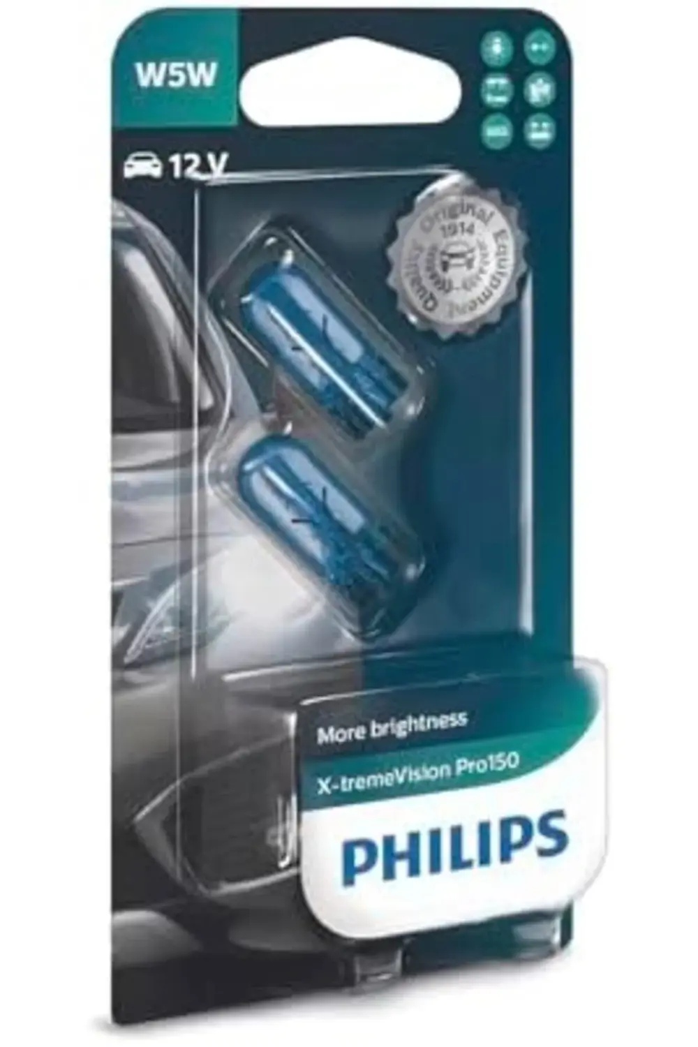 T10 W5W 12V X-tremeVision Pro150 Plaka, Tavan Ampülü, 2'li Paket