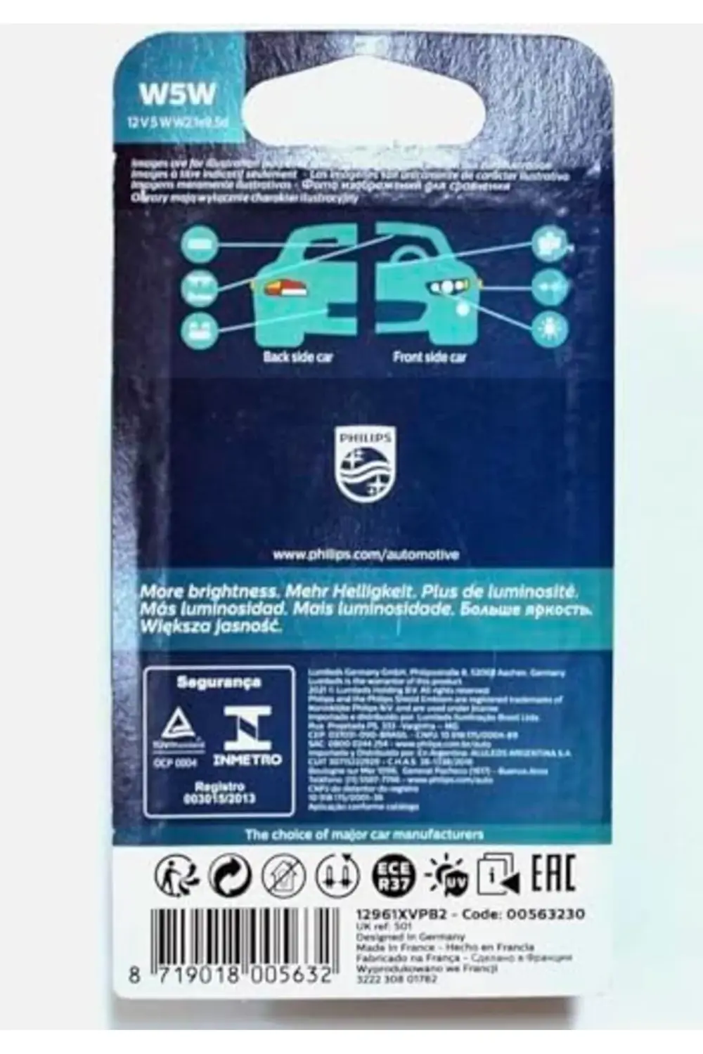 T10 W5W 12V X-tremeVision Pro150 Plaka, Tavan Ampülü, 2'li Paket