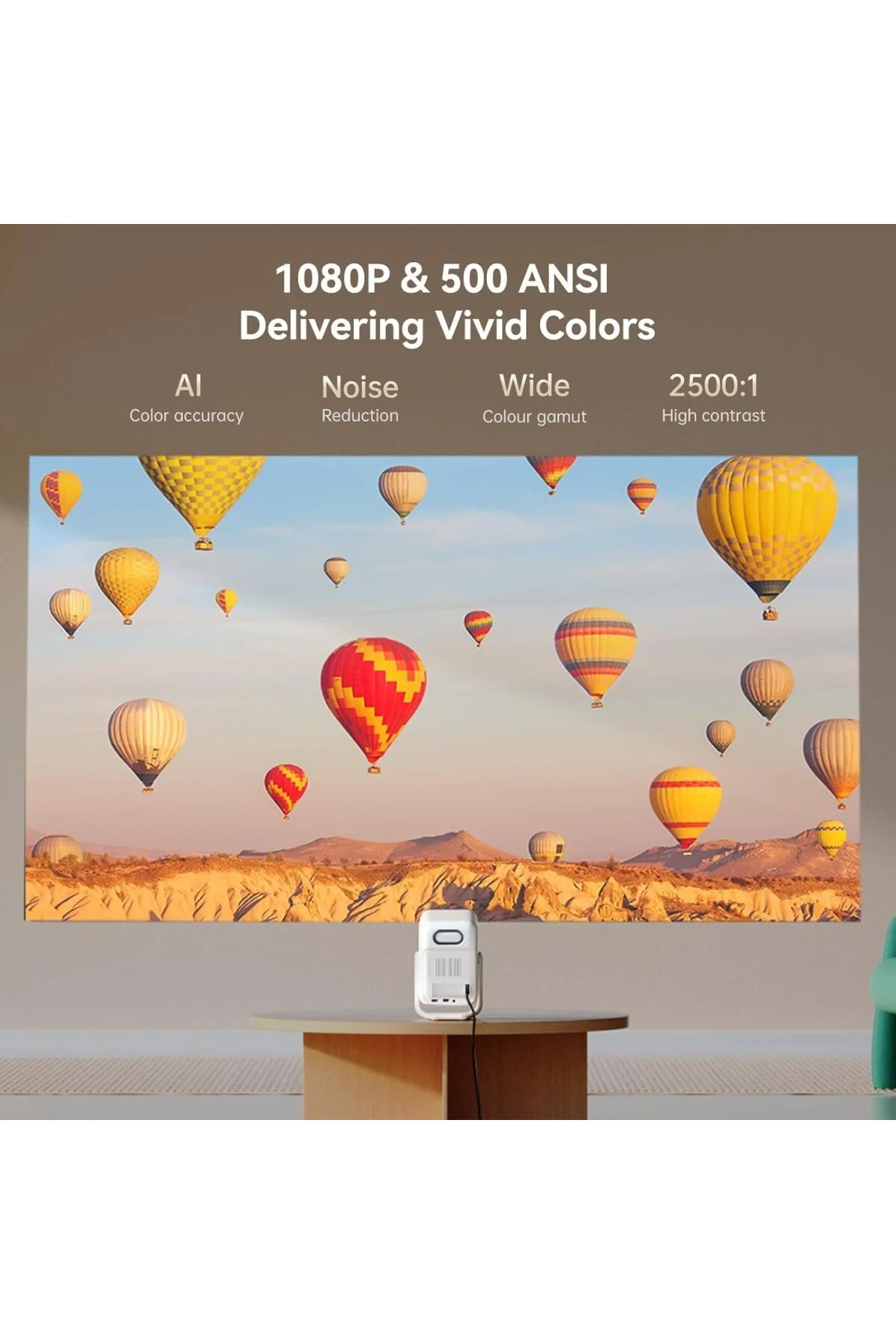 T2 Ultra 500 ANSI Lümen Full HD (1920 x 1080p) Projeksiyon Cihazı