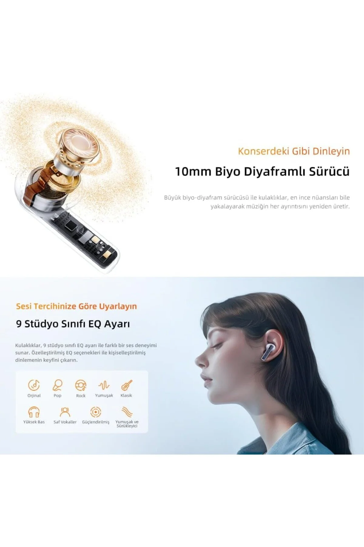 T31 Melobuds Neo ENC 4 Mikrofon Dijital Güç Göstergesi Bluetooth 5.3 Kablosuz Kulaklık