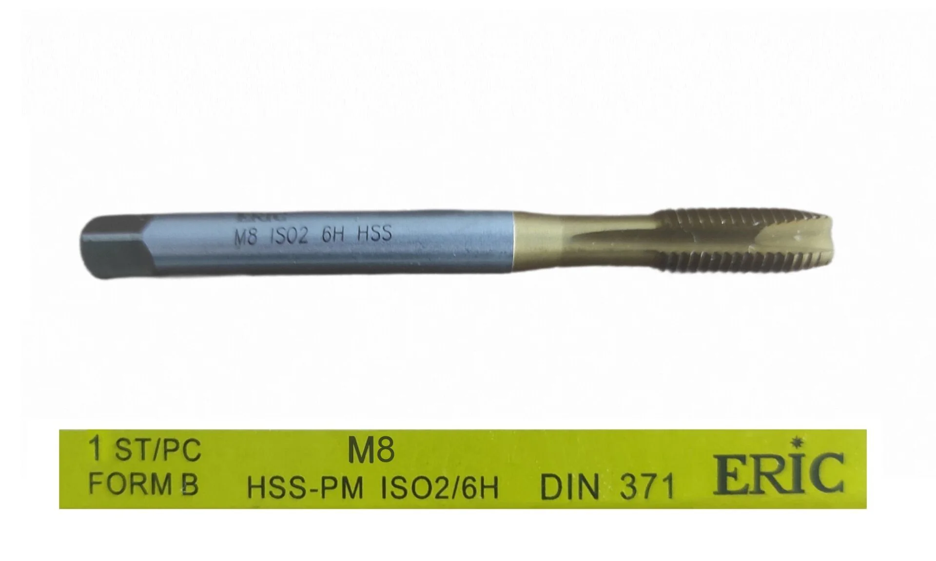 T371B08T   Eric Dın 371 Hss Makine Kılavuzu M8 - Düz