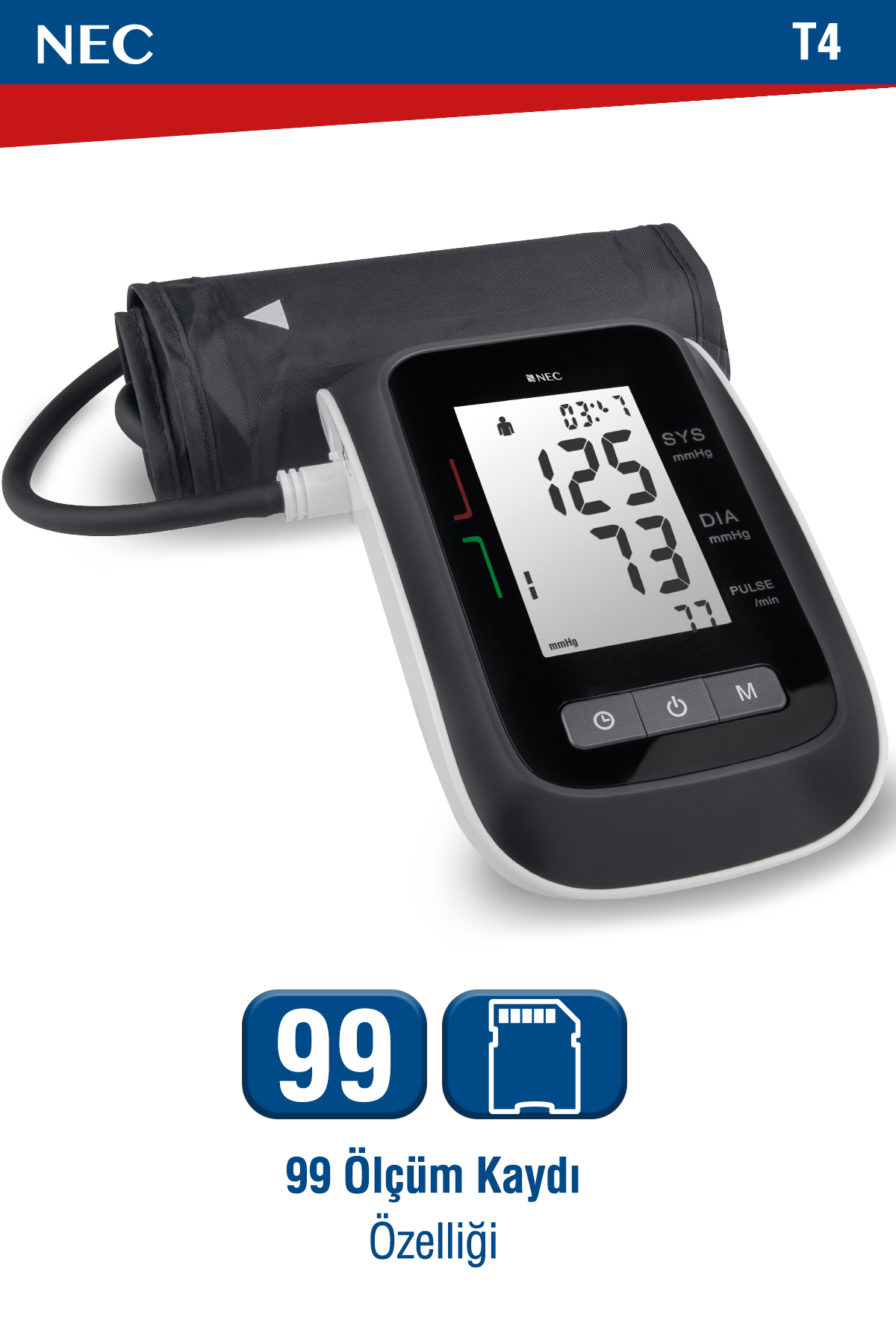 T4 Kol Tipi Dijital Tansiyon Aleti
